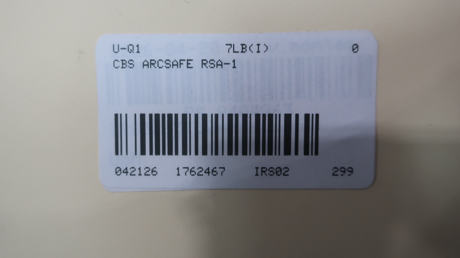 Cbs Arcsafe RSA-1 Remote Switch Actuator