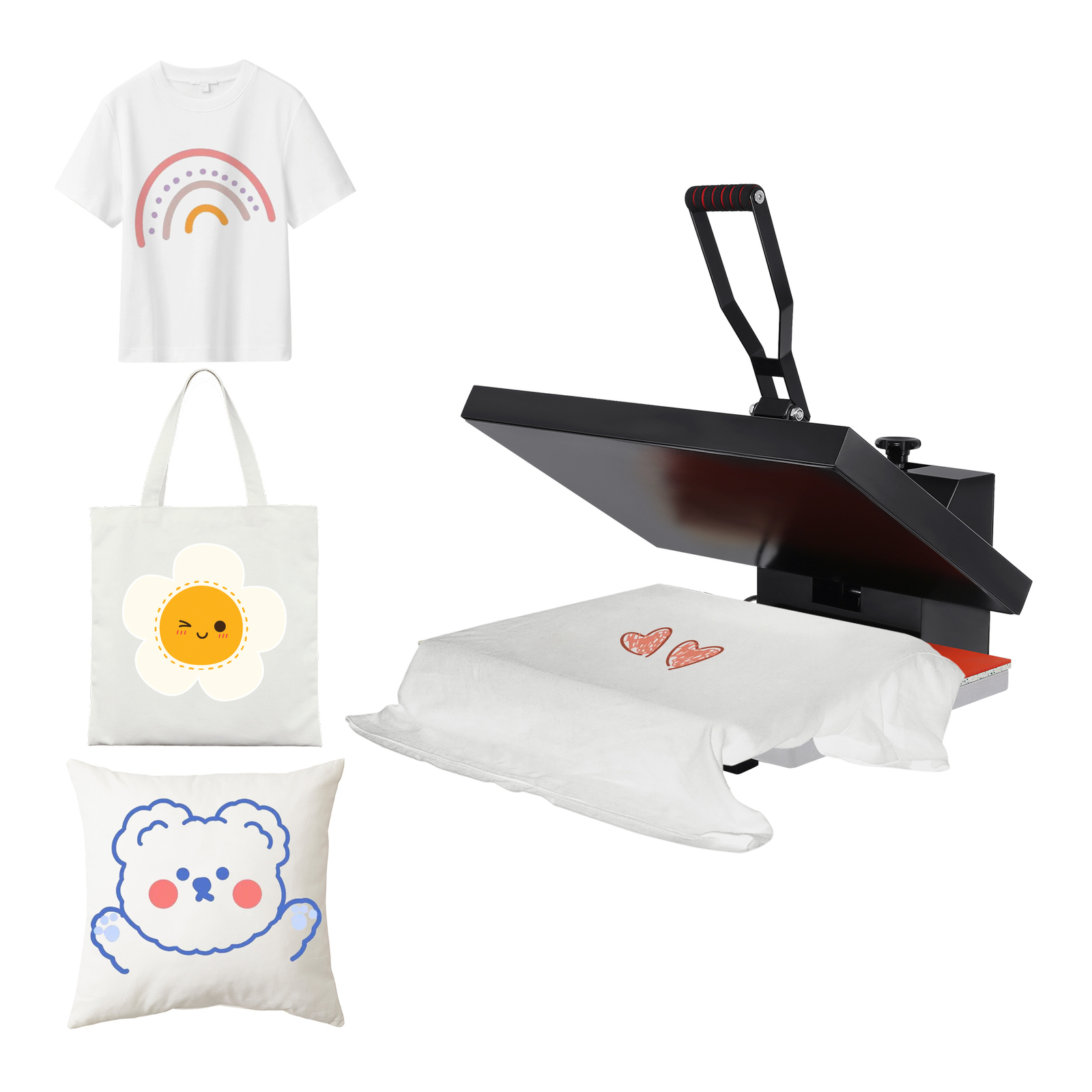 16″x24″ Digital Clamshell Heat Press Transfer T-Shirt Sublimation Press Machine