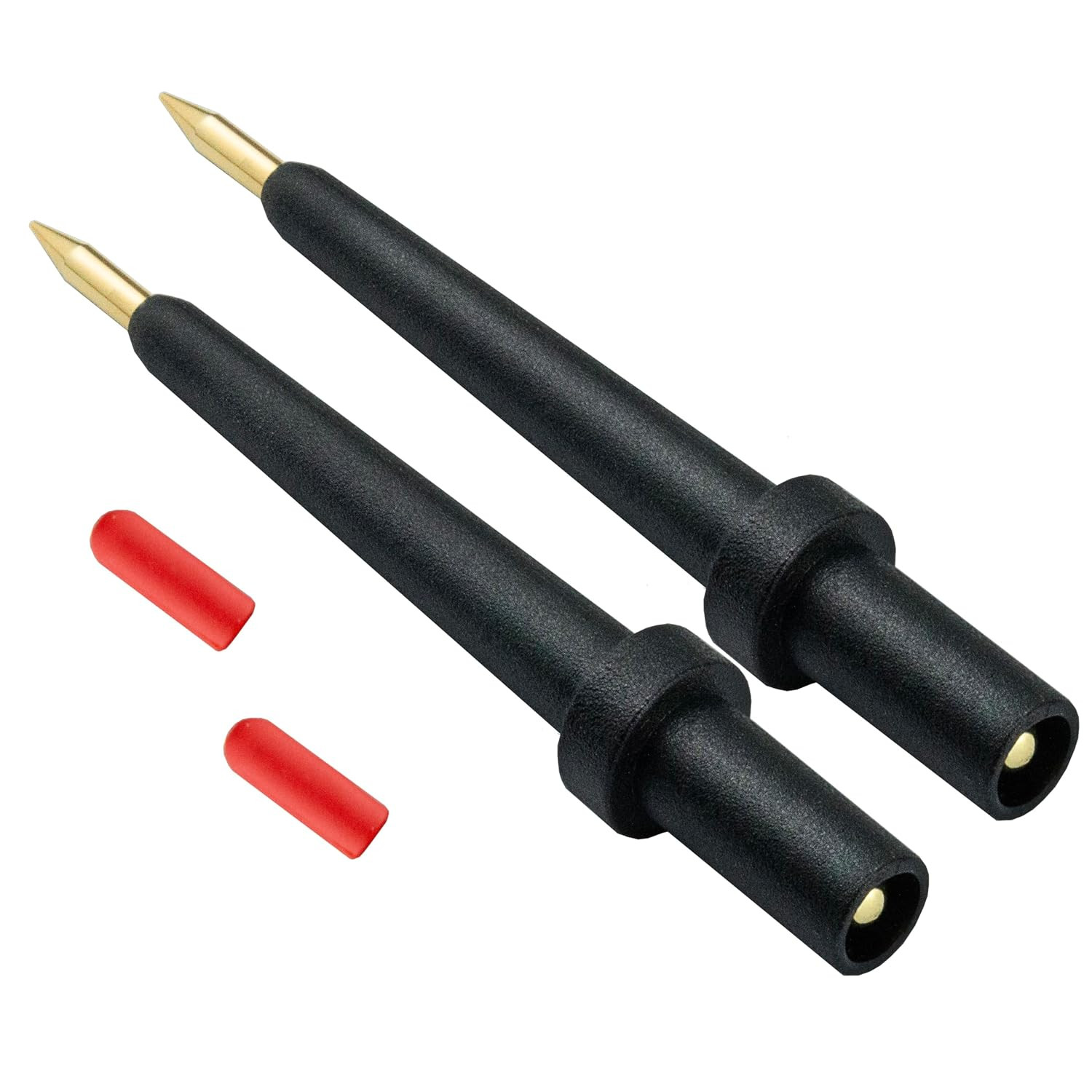 – 2Pk 4Mm Banana Jack 3 Tip Black (Pptk0024-2),Use for Autel Circuit Tester Powe