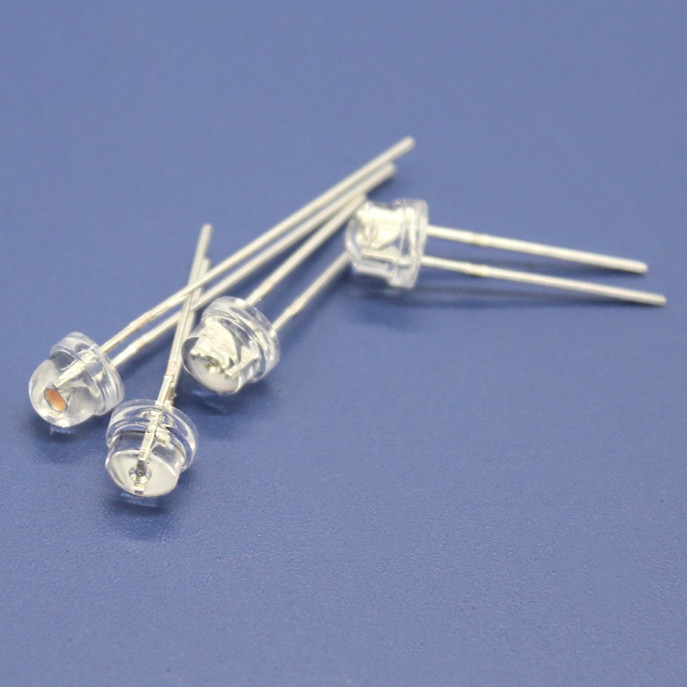 5mm LED Light Emitting Diode Lamp Clear Green Pink Red Blue Yellow Orange Purple