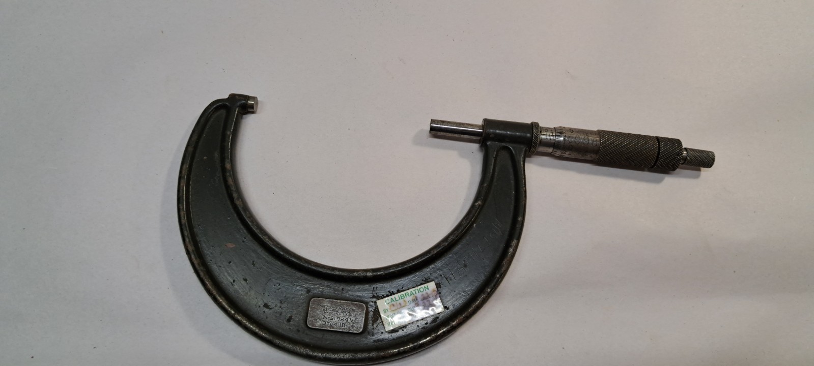 Lufkin No. 1924 V, 3″- 4″ Outside Micrometer Made In USA (60209)