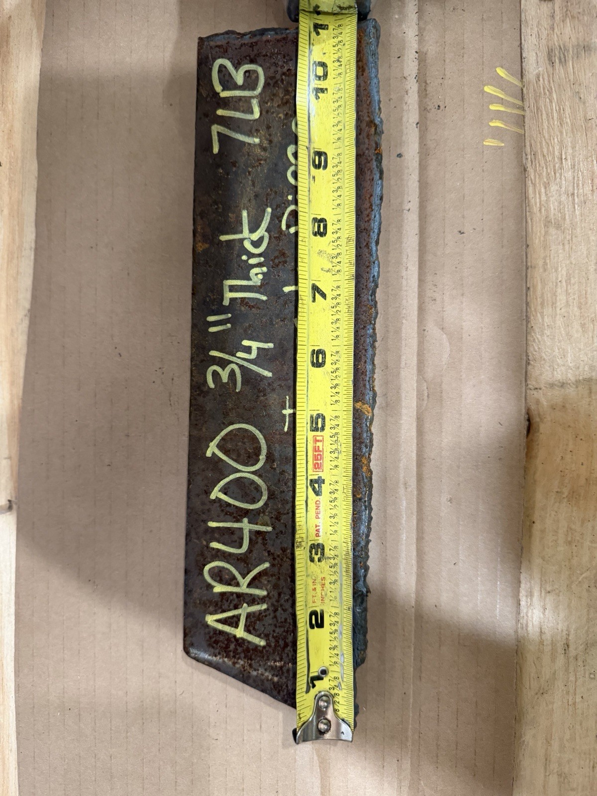 Irregular Piece of Abrasive Resistant Steel Plate – AR400 – 3/4” Thickness