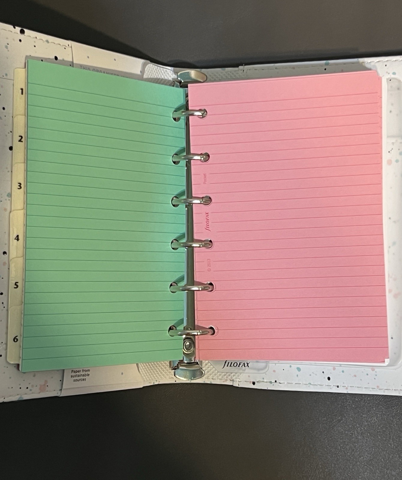 Filofax Expressions Mint Pocket Size Organizer Planner Ring Binder 2024 NWT!