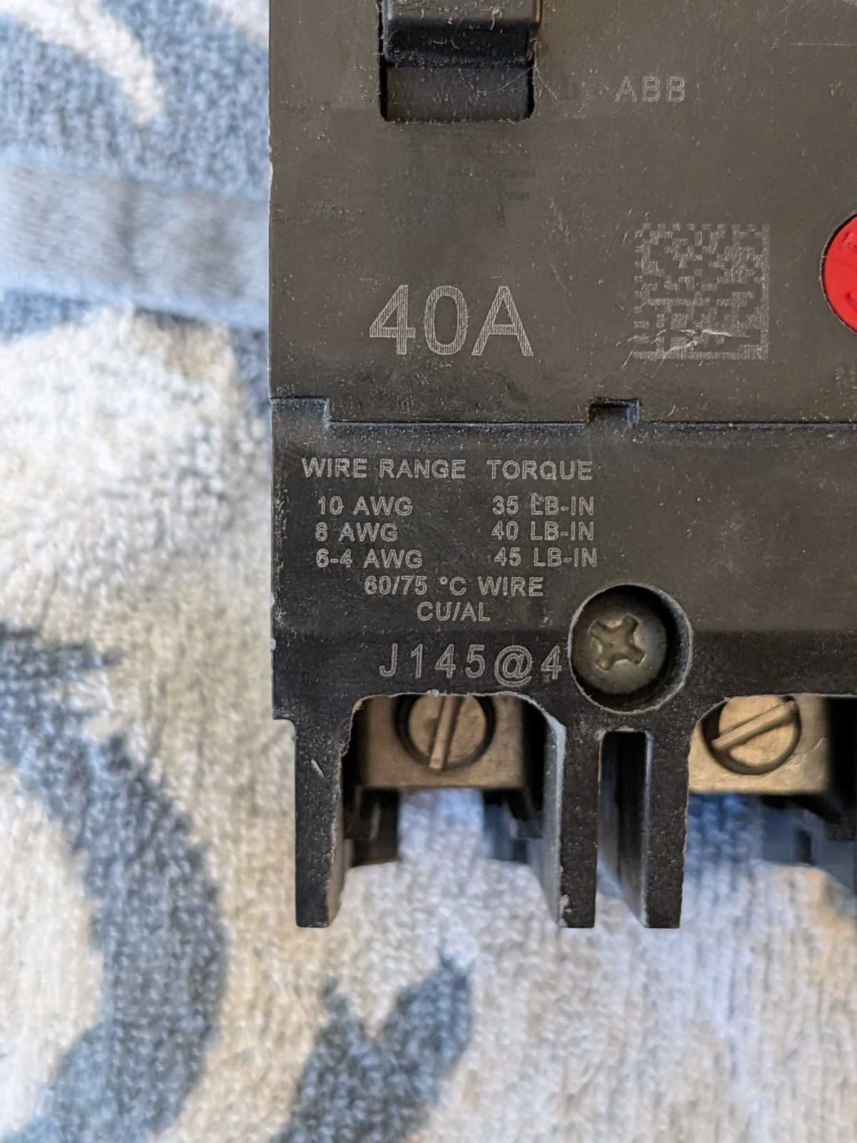 General Electric TEY240 Bolt-On Circuit Breaker 40A 2P 480/277V TEY