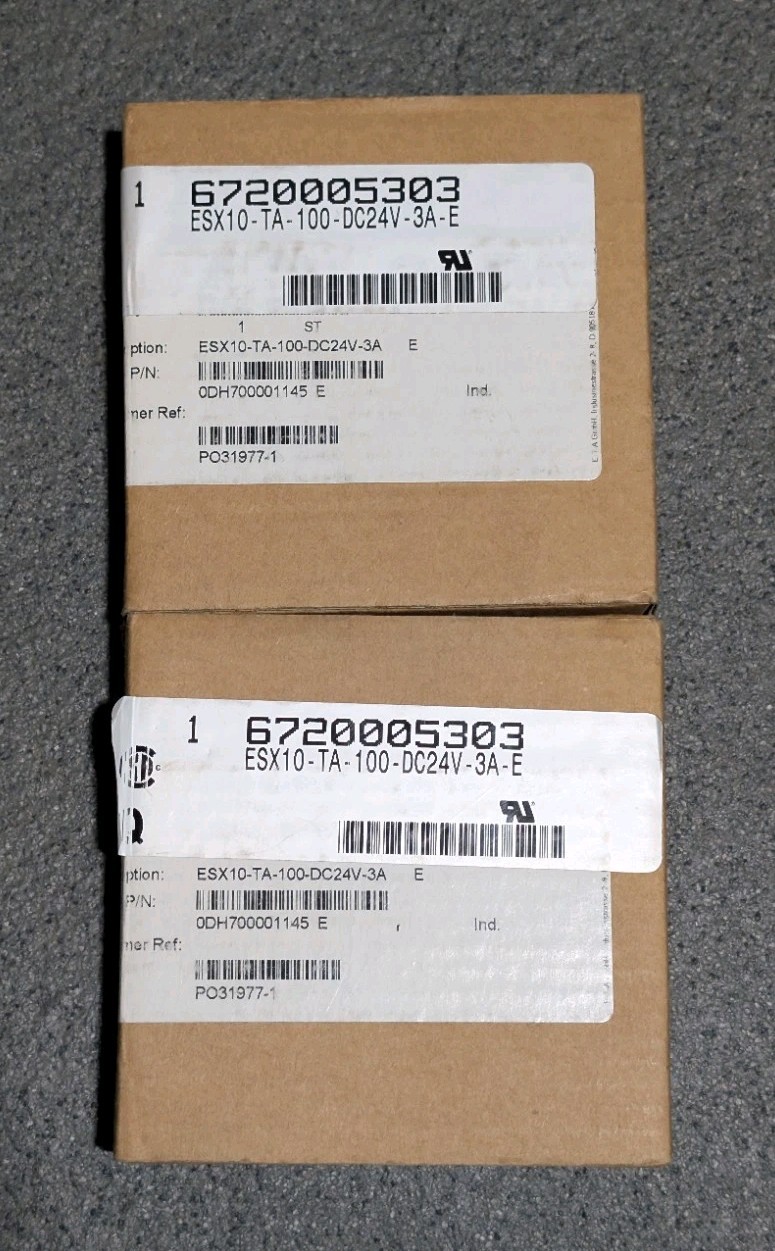 E-T-A CIRCUIT BREAKERS ESX10-TA-100-DC24V-3A-E pack of 3 (NEW IN BOX)