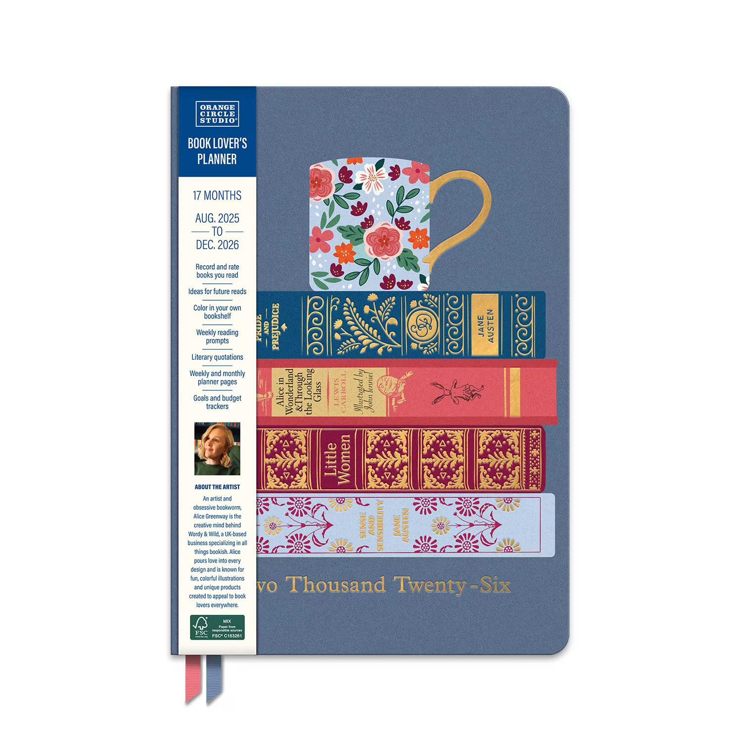 Orange Circle Studio: Clara Clothbound Planner 2026 – Book Lover’s Content