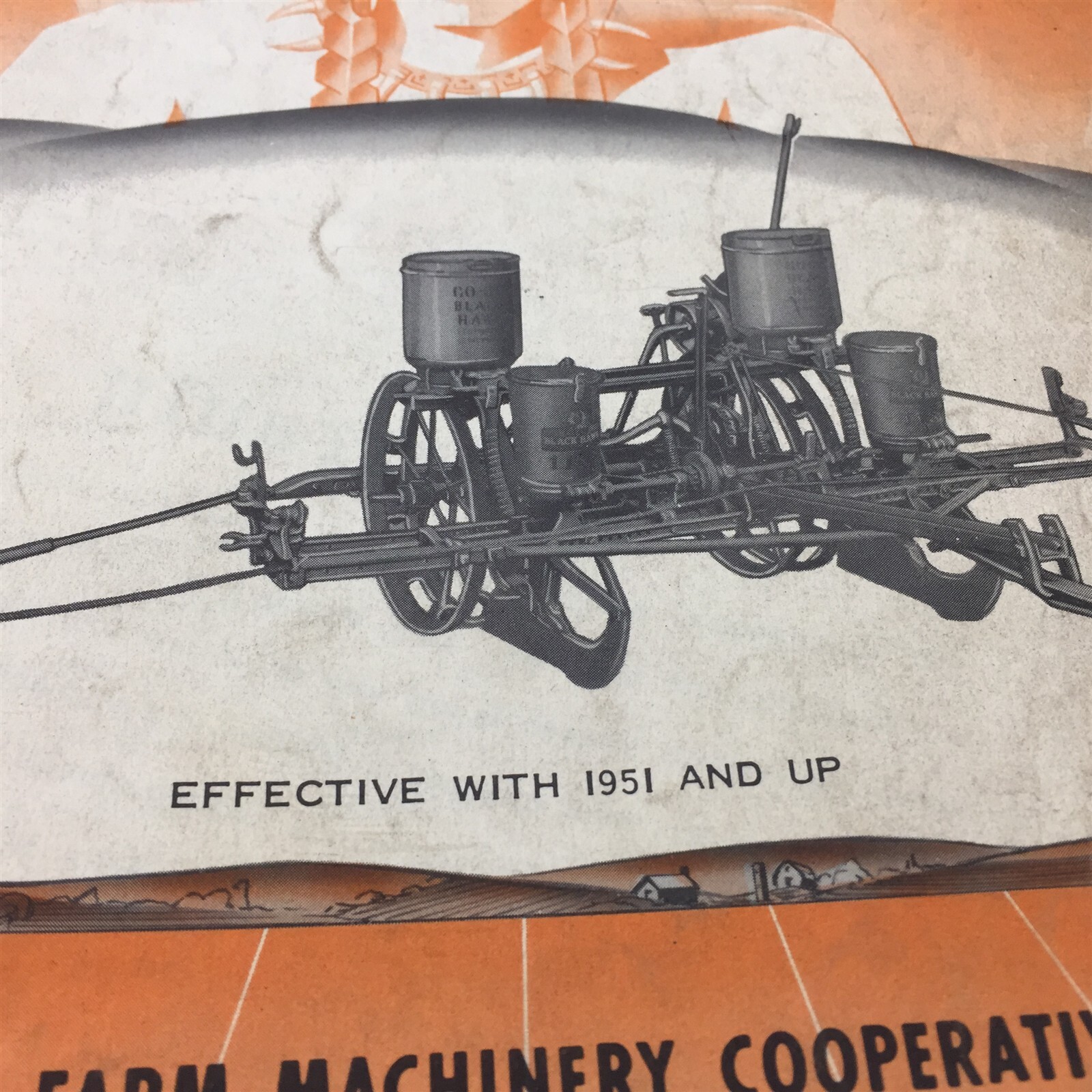 Genuine 1951 CO-OP Black Hawk 115T 135T Corn Planters Owner Manual