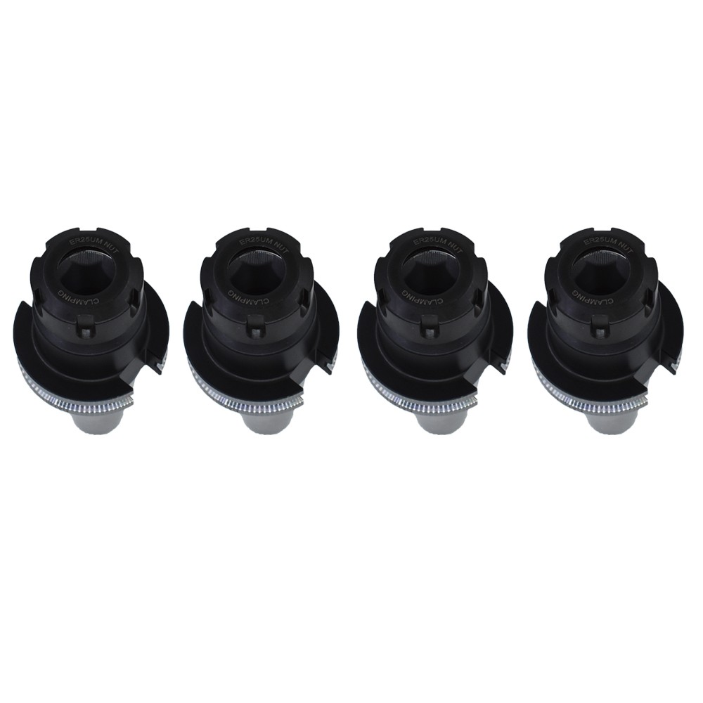 CAT40 ER25 Collet Chuck W. 2.76″ Gage Length Chucks Tool Holder Set 4 PCS