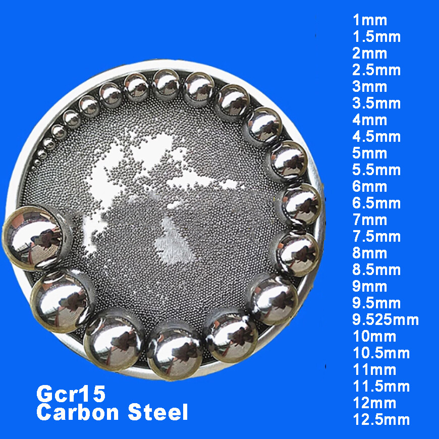 Precision Carbon Steel / Gcr15 Steel Ball Bearing 1/2/3/4/5/6/7/8/9/10/11/12mm