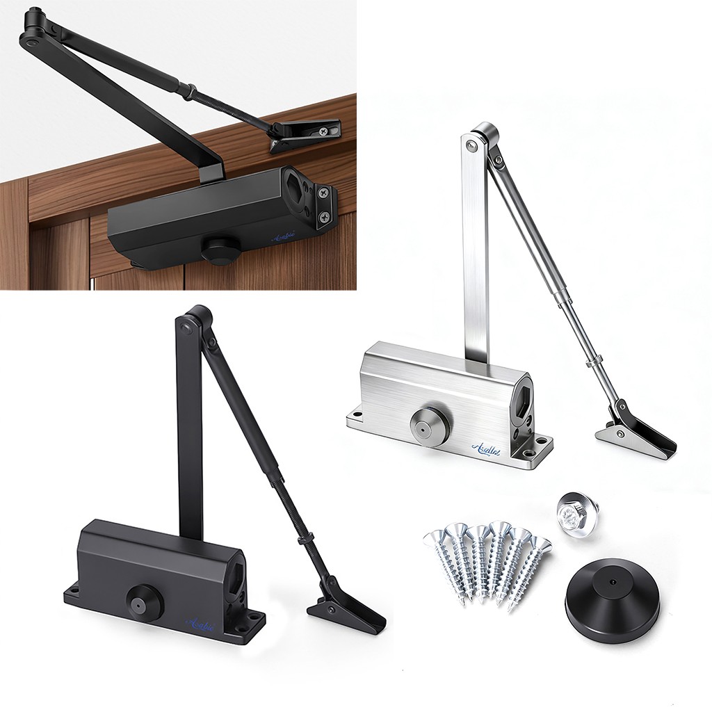 Automatic Door Closer Adjustable Closing Speed Spring Hydraulic 99-143lb
