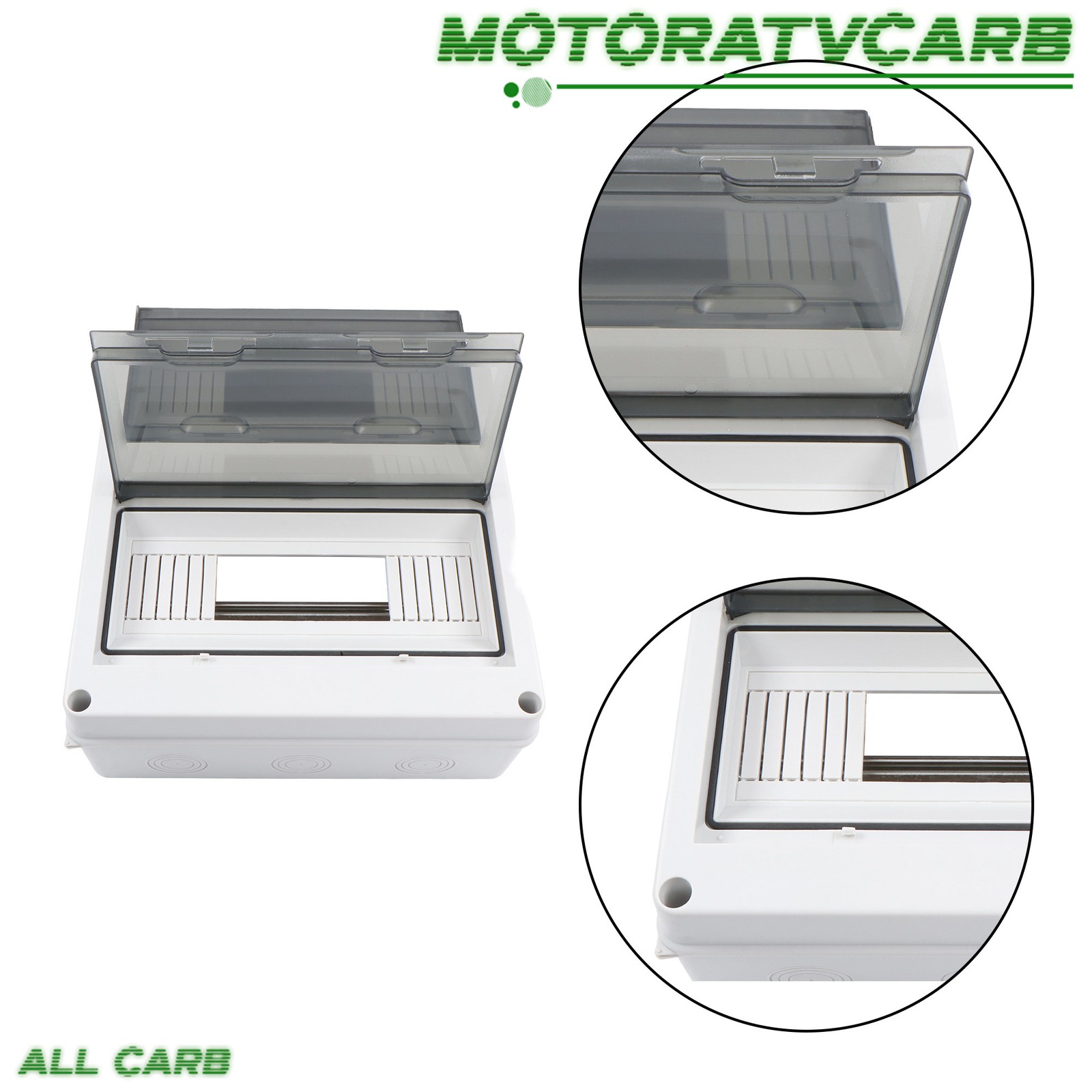 ALL-CARB 24 Way Circuit Breaker MCB Distribution Protection Box W/ DIN Rail IP65