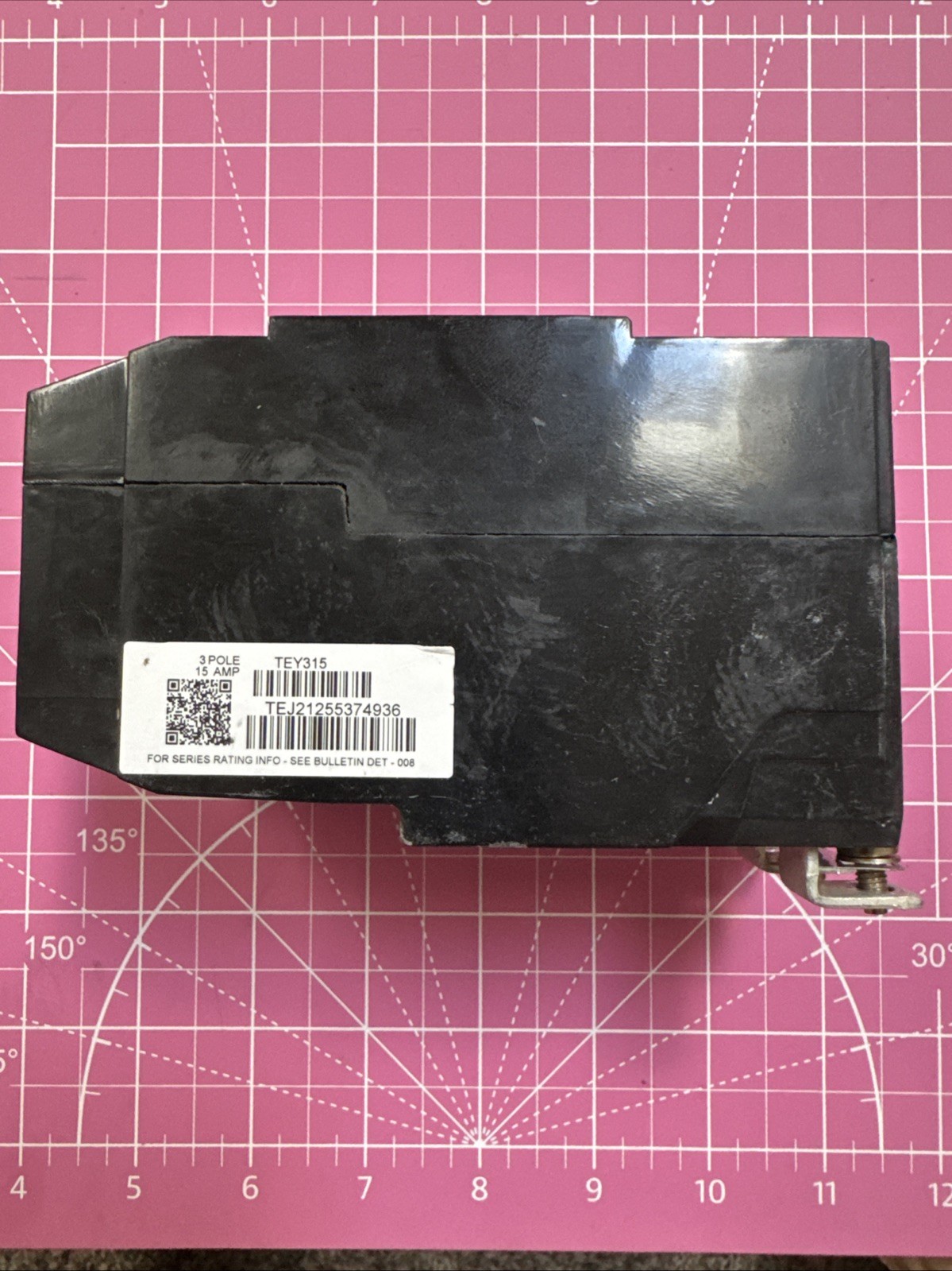 GE TEY315 CIRCUIT BREAKER, 480/277-VOLT, 3-POLE, 15-AMP, BRK / TEY FRAME