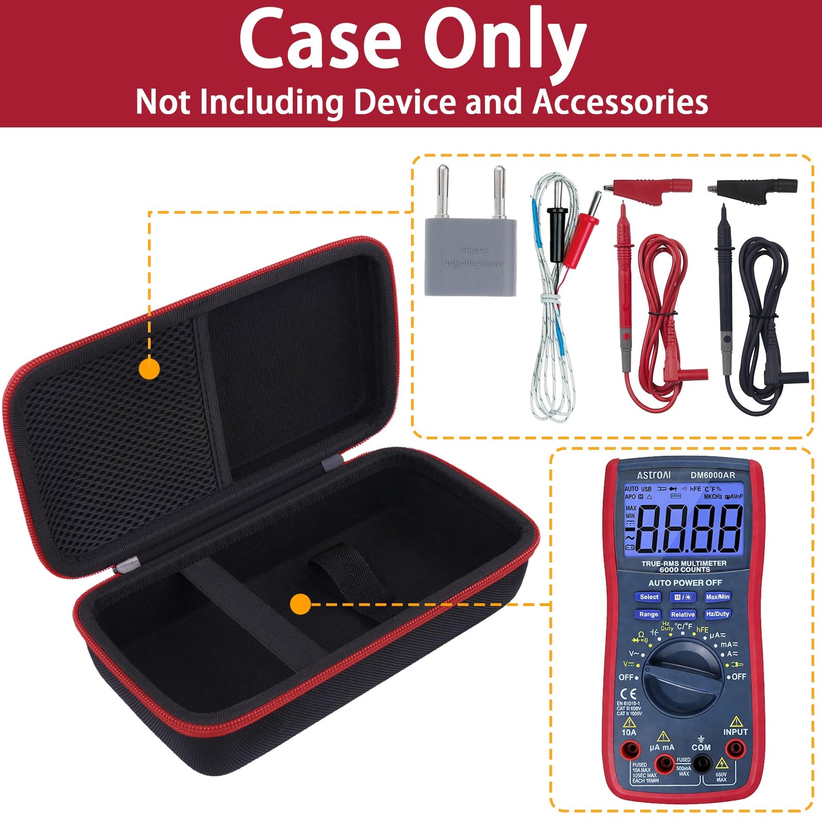 Hard Case Replacement for AstroAI Digital Multimeter Volt 6000 Counts
