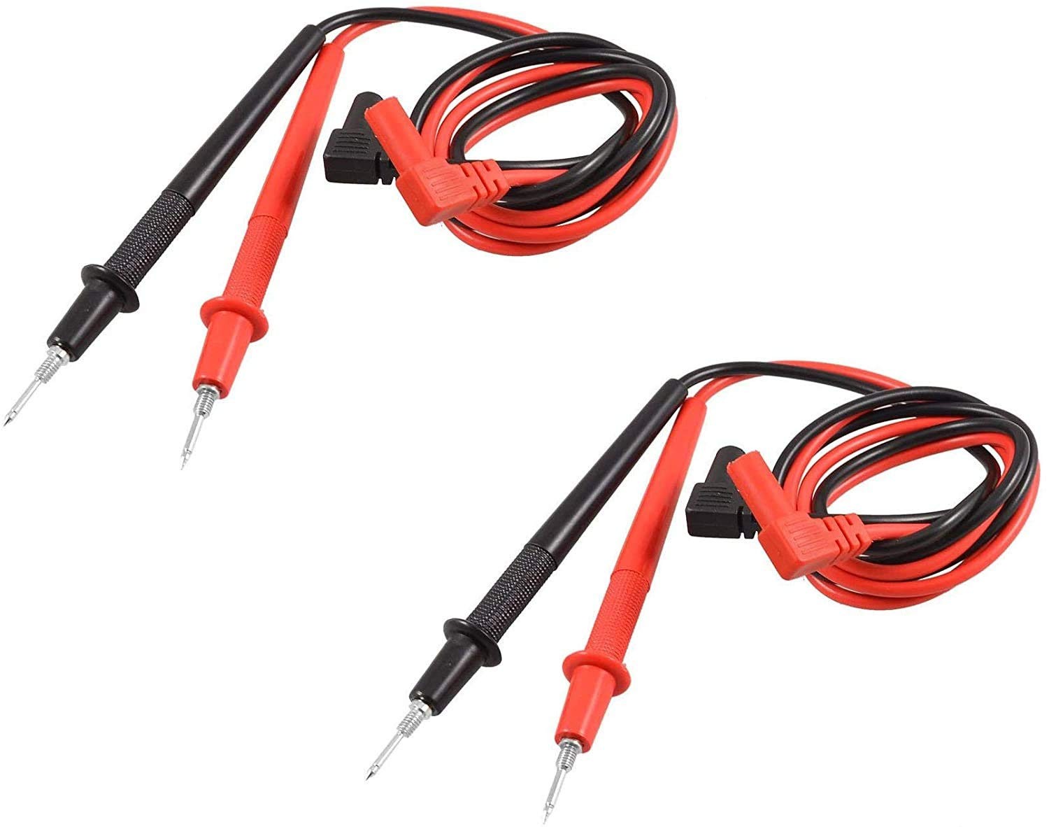 2PCS Replacement Test Lead, Soft Silicone Electrician Test Leads CAT III 1000V &