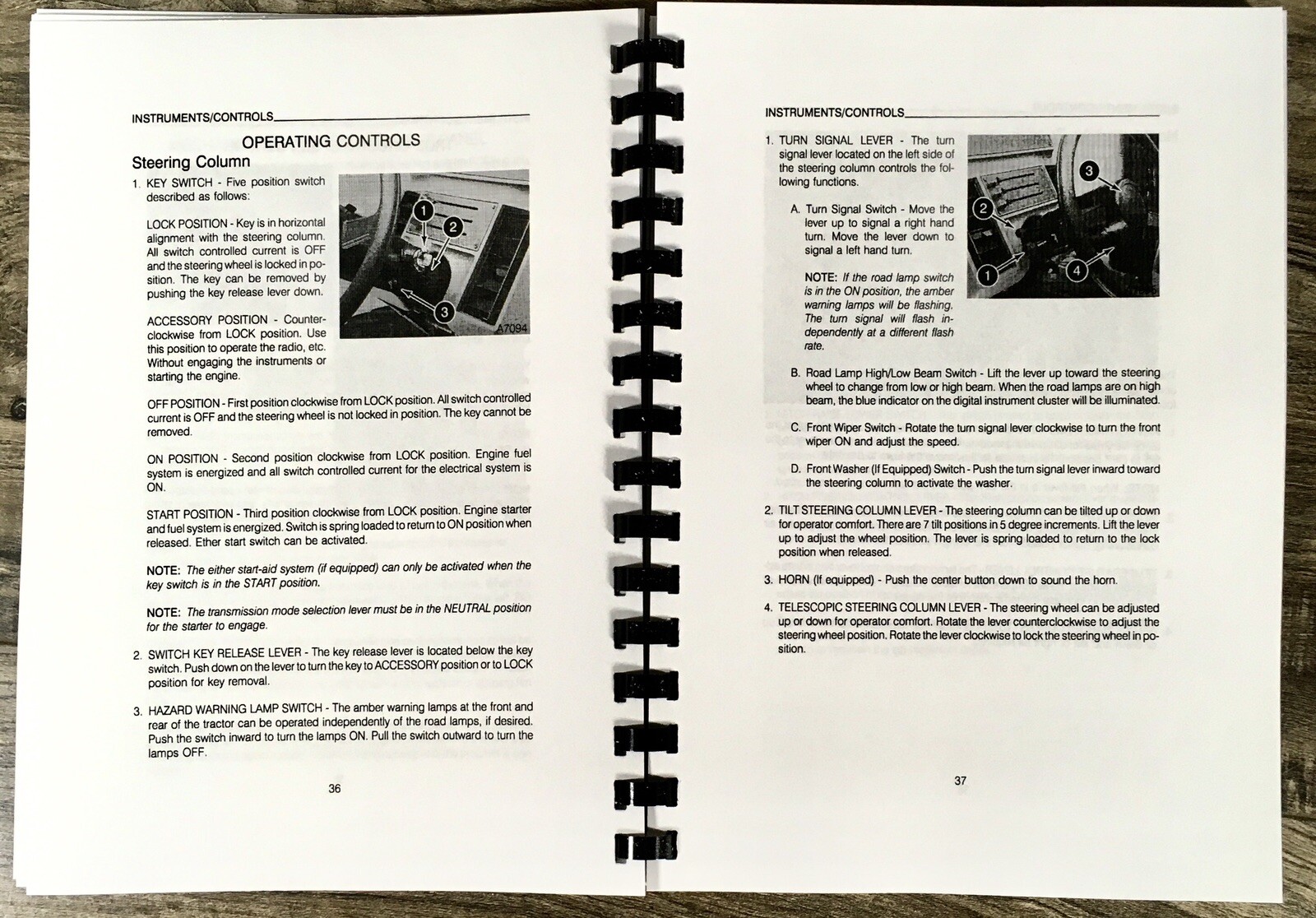 Case IH 9110 9130 Tractor Operators Manual Owners Book Maintenance Adjustments