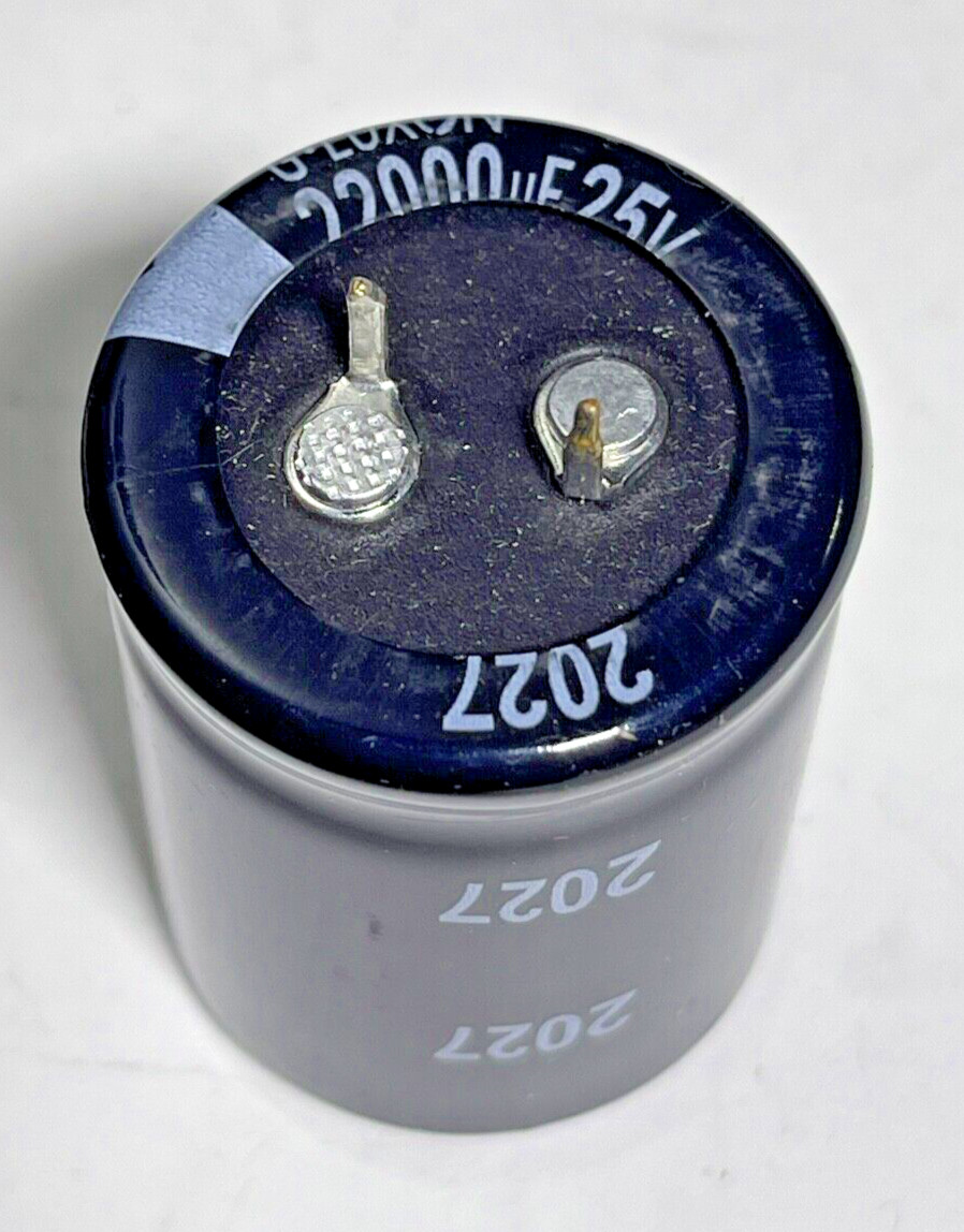 2X 22000uF 25V Snap-In Electrolytic Capacitors: Fast Shipping from USA