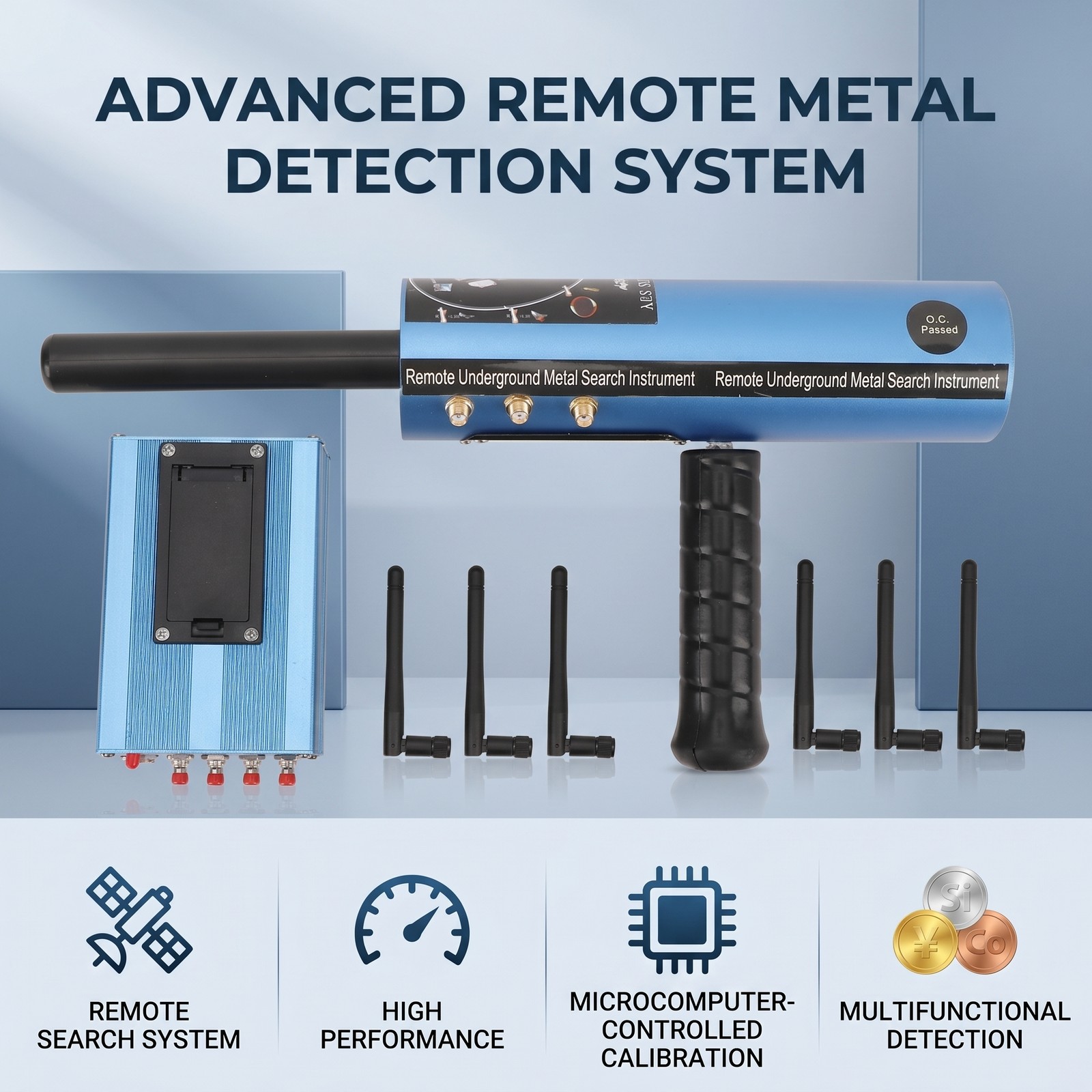 Metal Detector Remote Search System Professional Metal Finder with Self-check