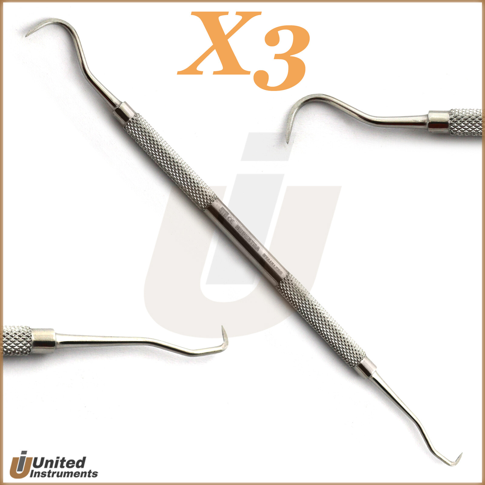 X3 Dental Jacquette Anterior Tartar Remover Scalers Hygenist Oral Tooth Care