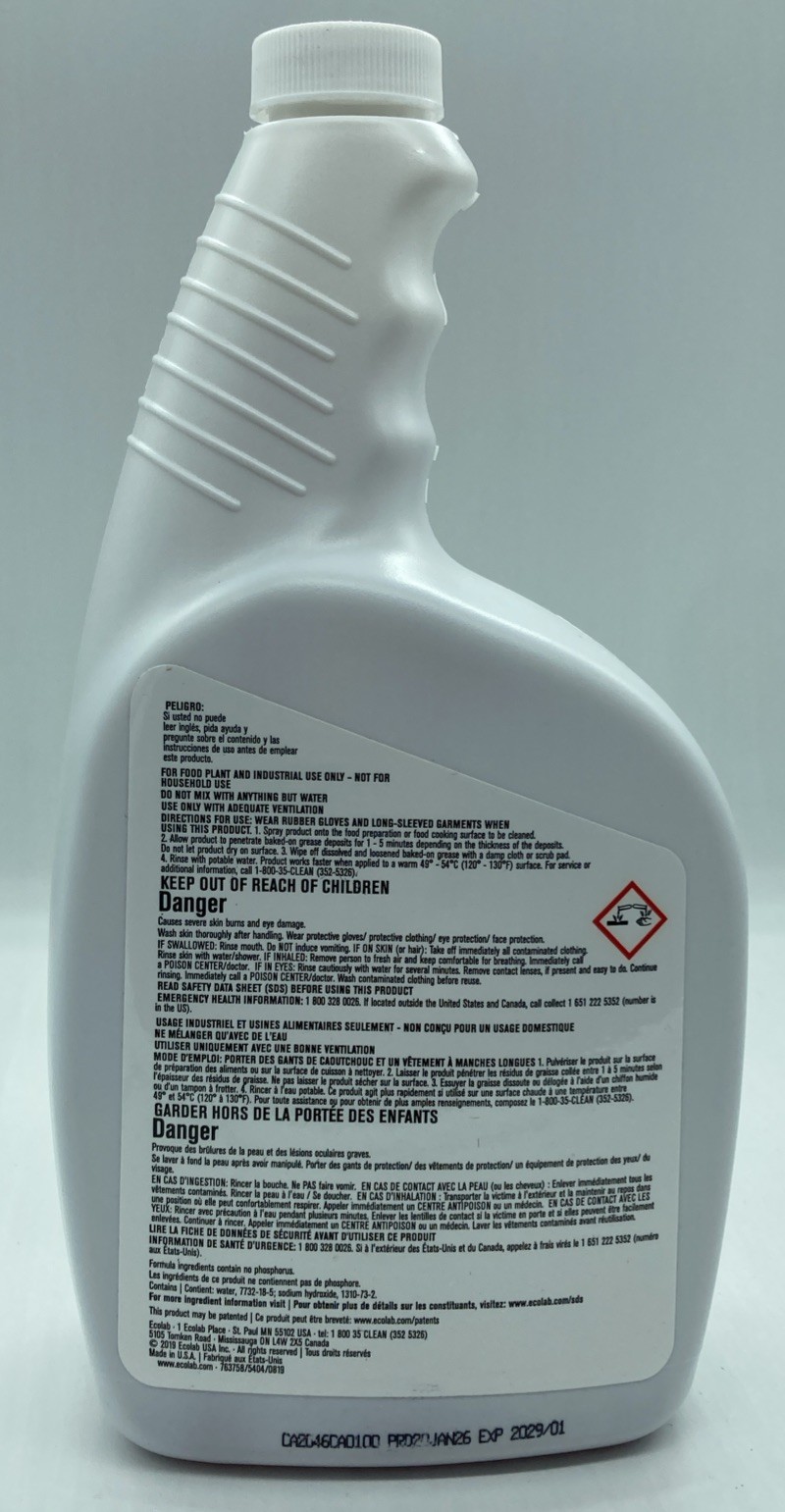 Ecolab Greasestrip Plus Degreaser- 32 FL OZ