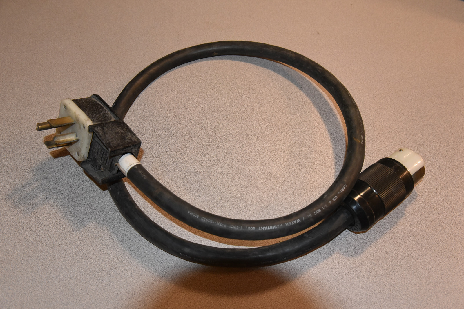 Condo Cord – 30A 125/250V Plug to 50A 125/250V twist lock connector 4′-6′ long