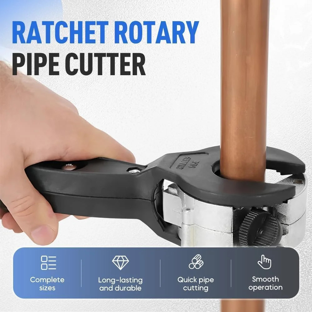 Ratcheting Tubing Cutter Tool Copper PVC Pipe Ratchet Tube 8-29mm Tube Cutter