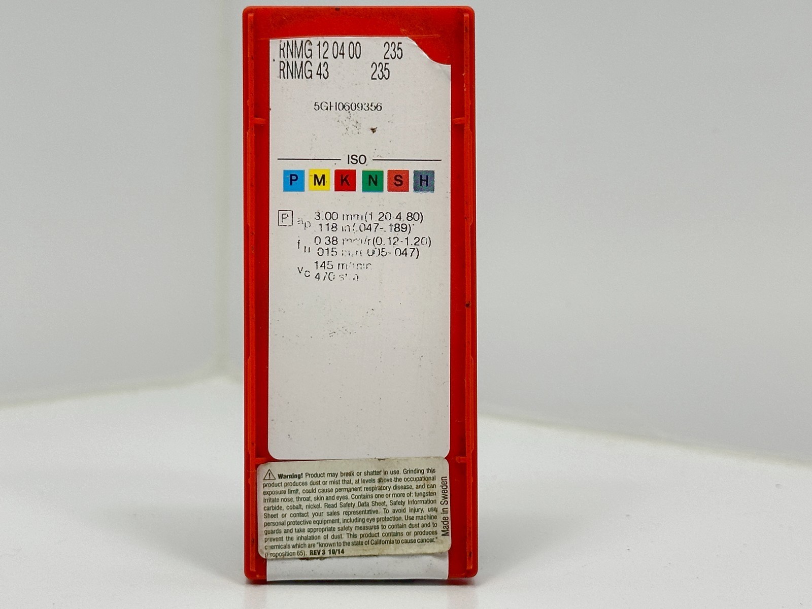 Sandvik RNMG 43 RNMG120400 | New Carbide Insert | Grade 235 | 1pc