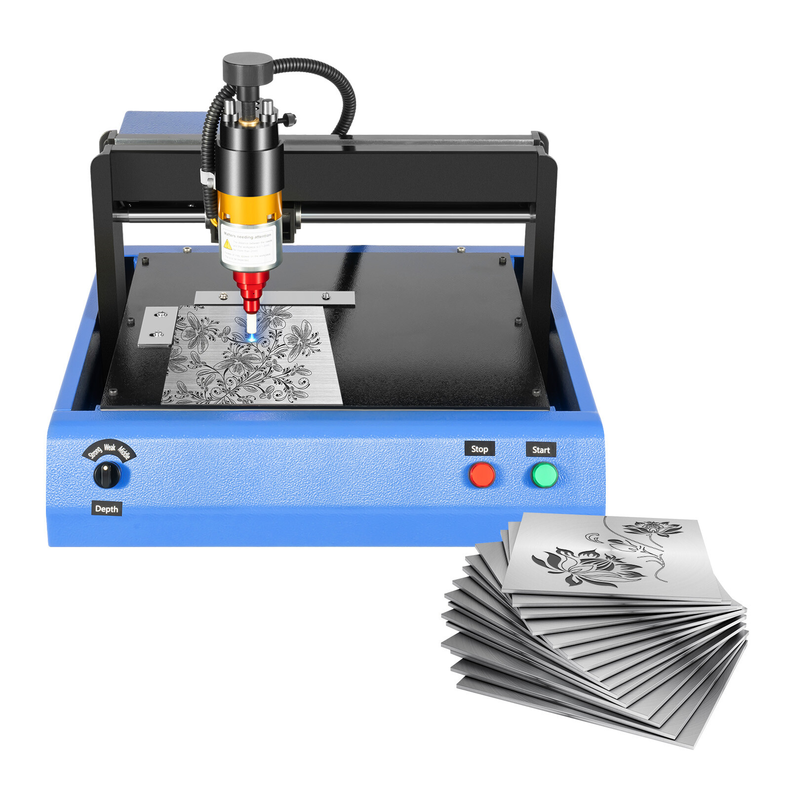 110V Electric Metal Marking Machine Dot Peen 200x150mm For Number Letter Label
