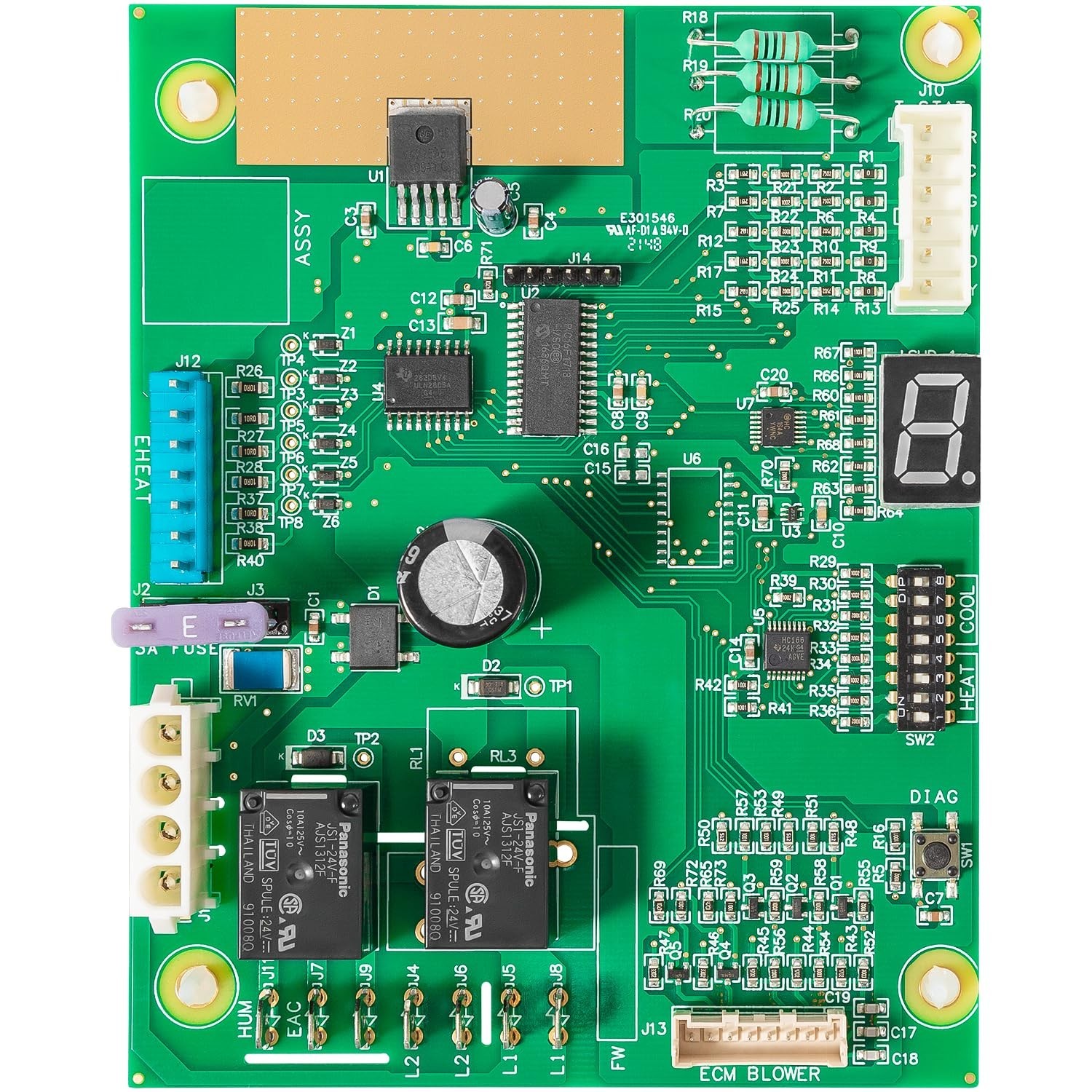 Control Board for Nordyne Intertherm Revolv Miller E7 B6 Electric Furnace – High