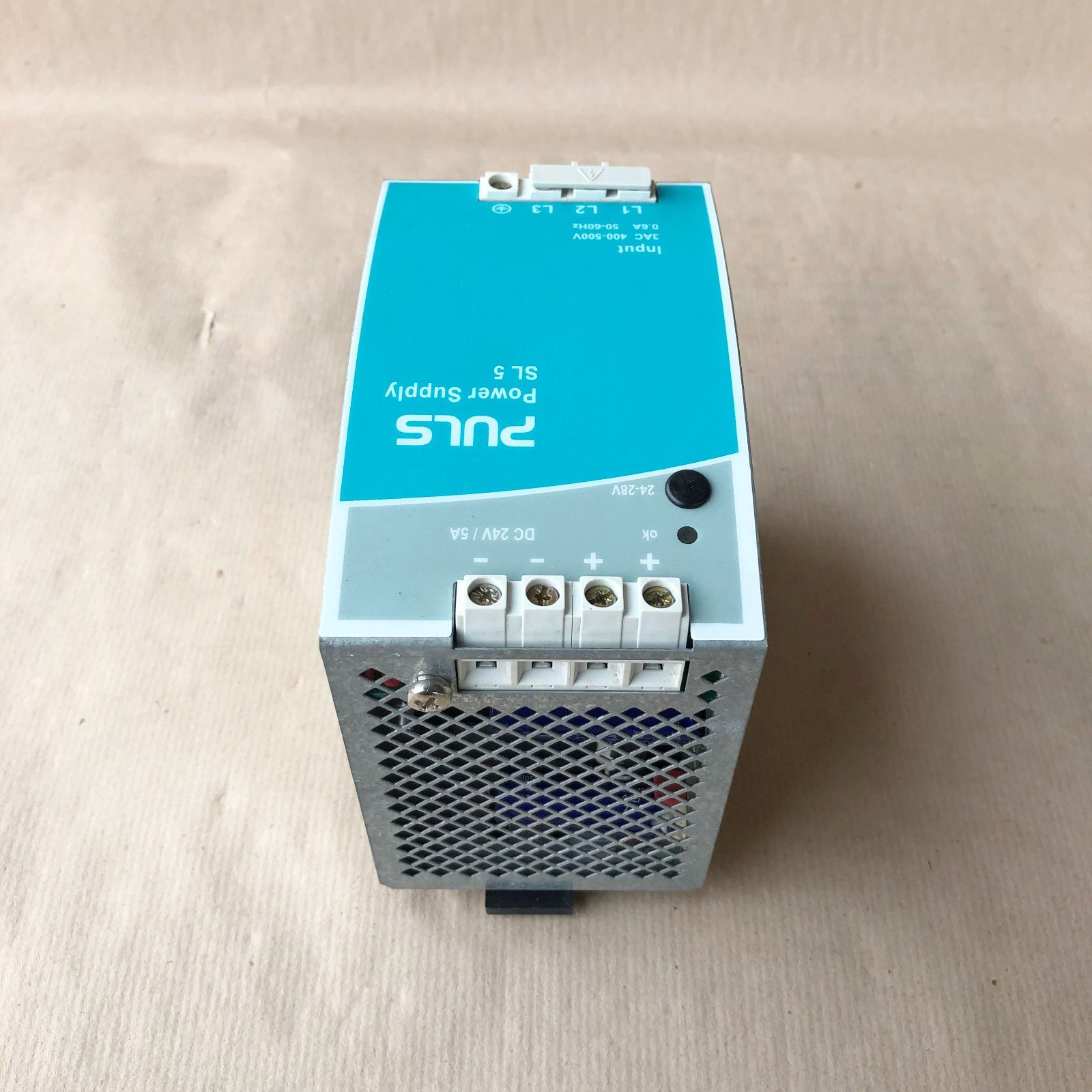 PULS SL5.300 POWER SUPPLY 3-PHASE 400-500V 24-28V 5A 120W