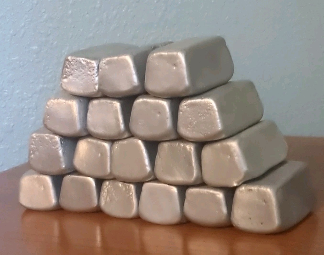 Lot Of 18 Aluminum ingots 10lbs