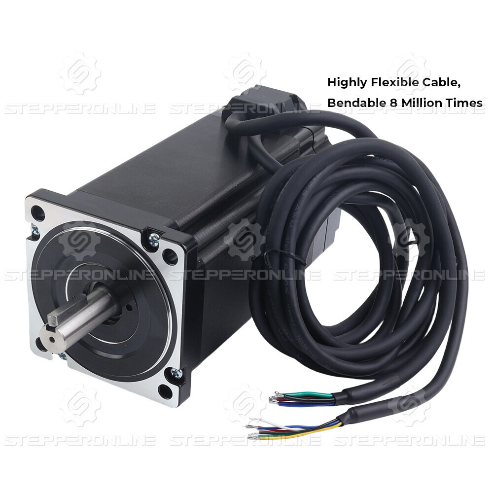 STEPPERONLINE 12Nm Nema 34 Closed Loop Stepper Motor & CL86Y Driver CNC Kit