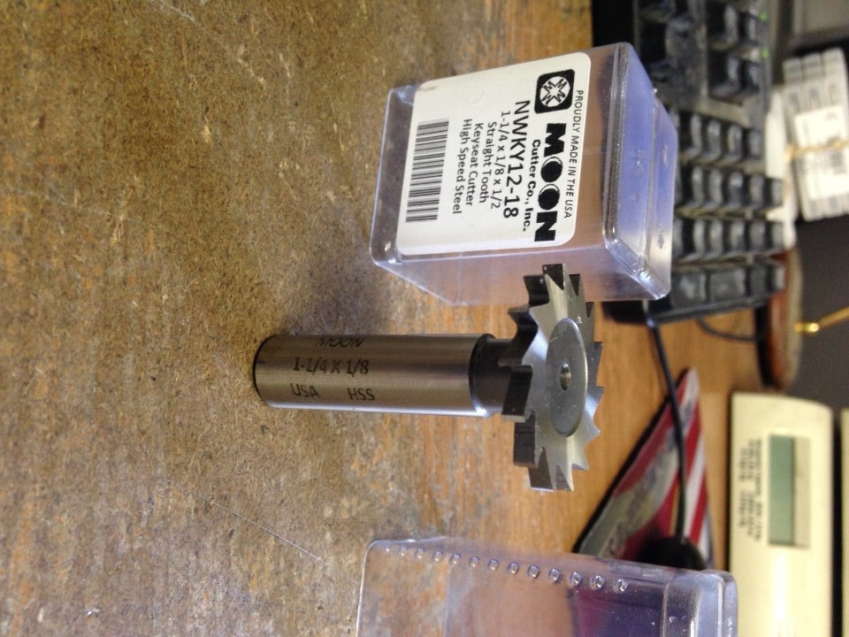 1/8″ x 1-1/4″ High Speed Steel Narrow Width Keyseat Cutter Made in USA!!
