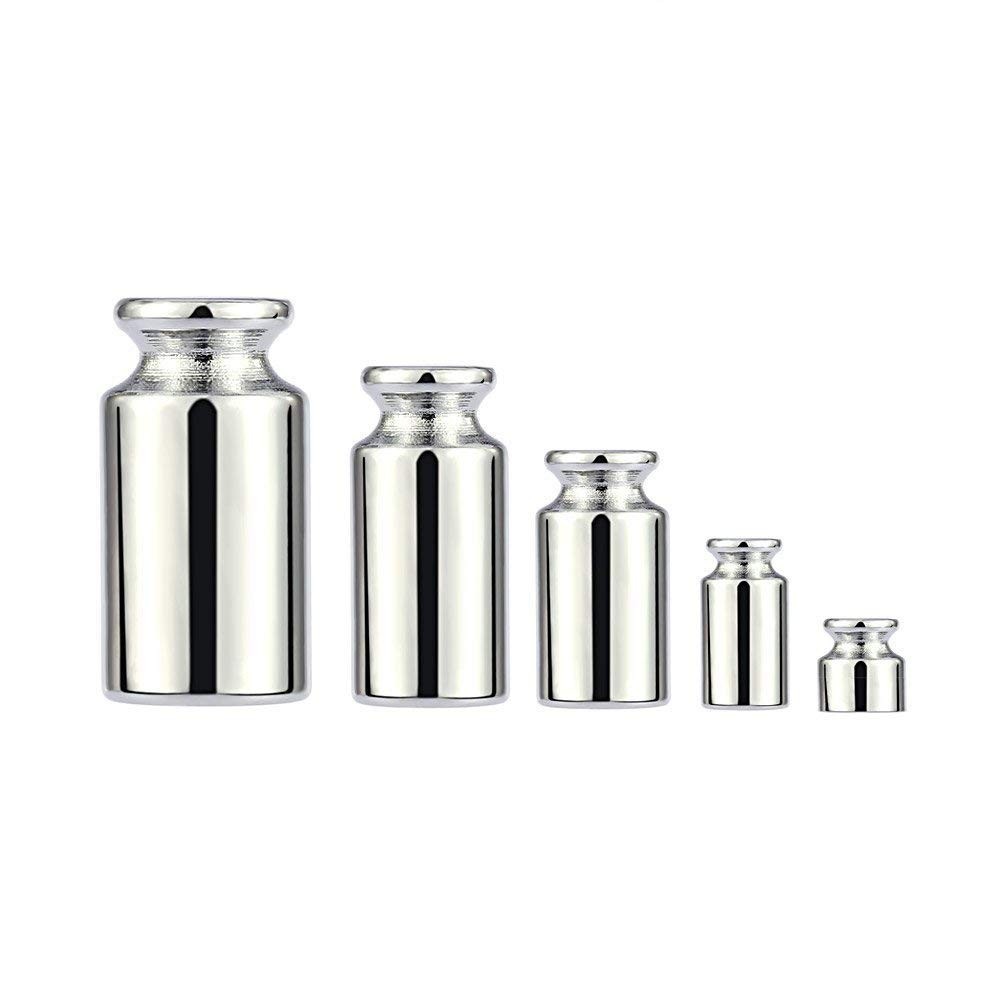 5PCS Gram Calibration Weight 1g 2g 5g 10g 20g Chrome Plating Calibration Gram…