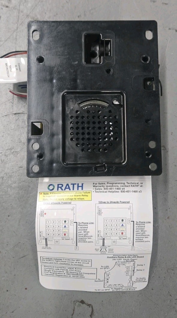 RATH MICROTECH Elevator Phone PCB PWB ASSY SMT5 Model #2100-909ShAI Flush Mount