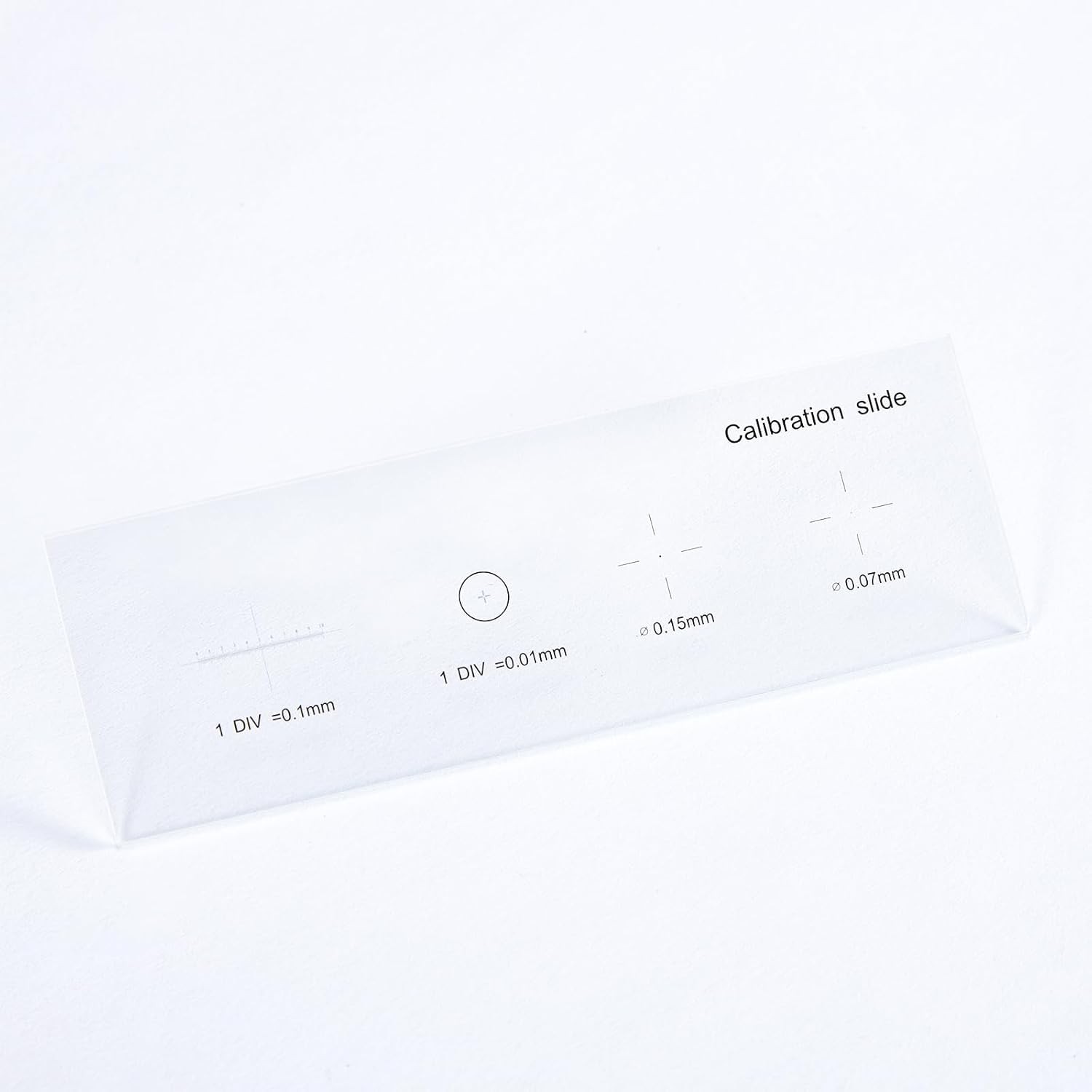 0.01mm Microscope Reticle Calibration Slide Multifunctional Calibrating Ruler