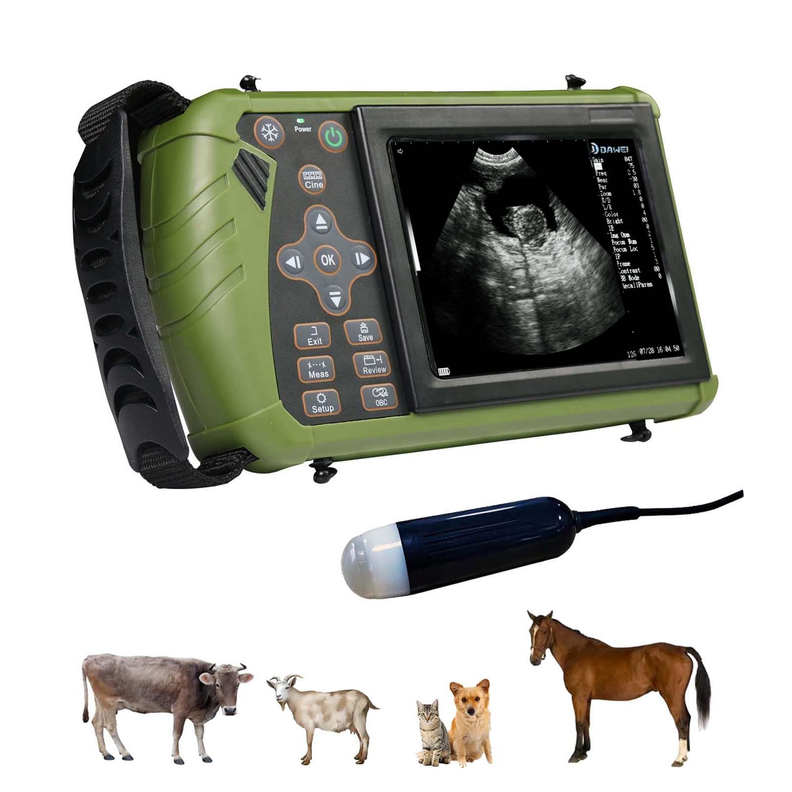 Portable Veterinary Ultrasound Machine 3.5MHz Probe Handheld Scanner DAWEI Sheep