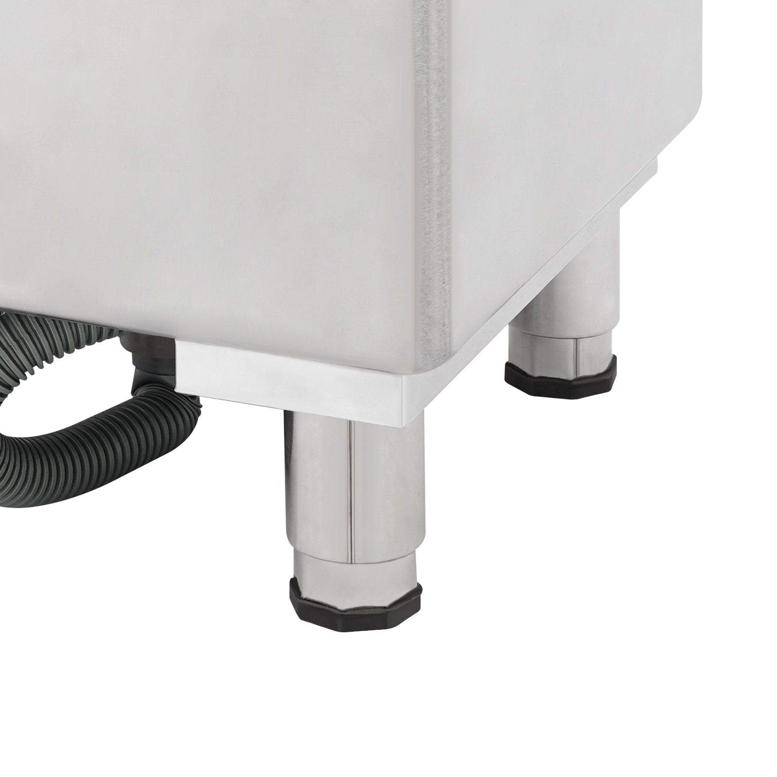 Stainless Steel Mop Service Basin, Floor Mount Mop Sink 17.72*16.14*19.69 in