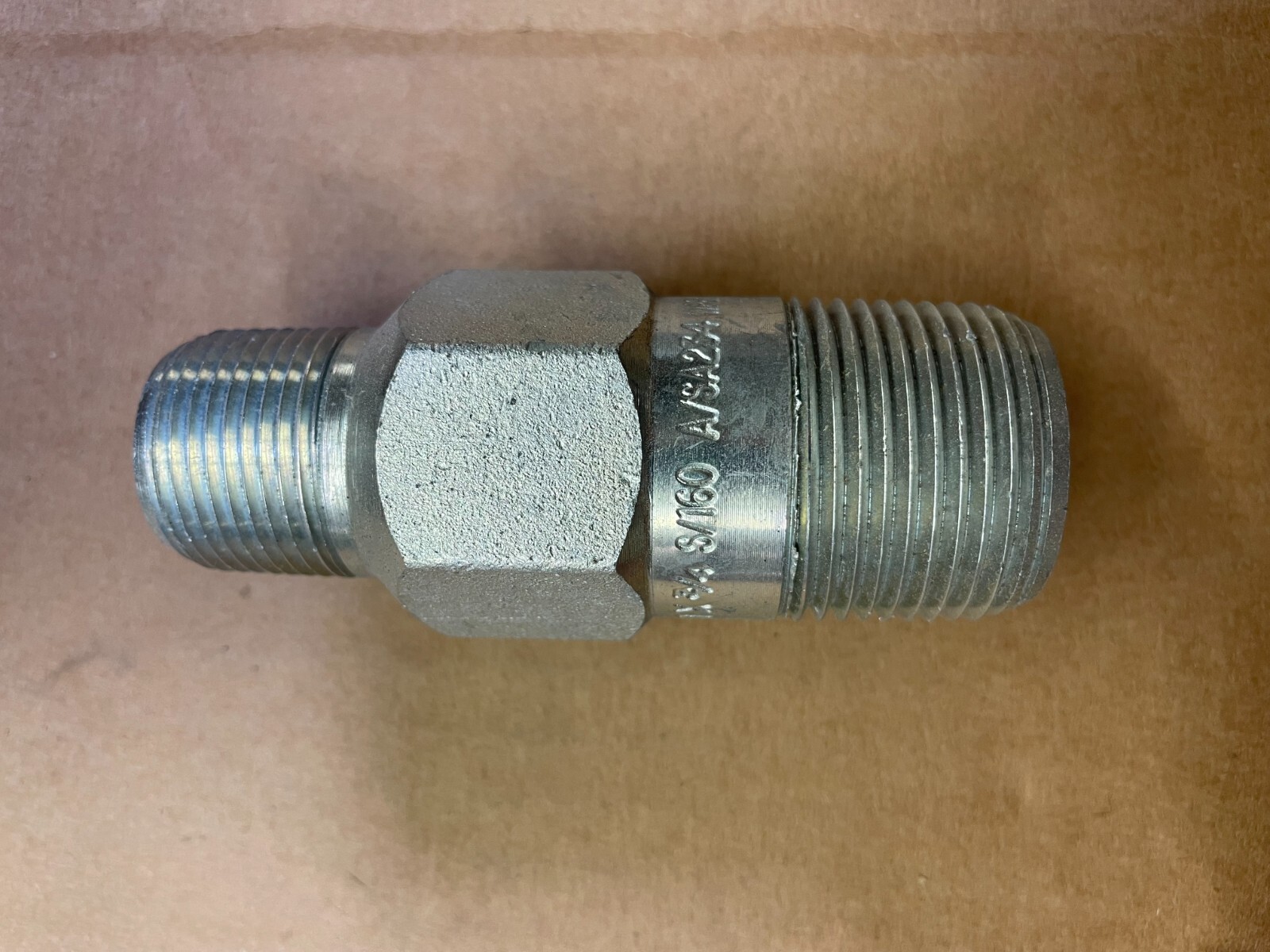 SWAGE NIPPLE 1″ x 3/4″ Schedule 160 Concentric Thread Both End A234 WPBN SP95