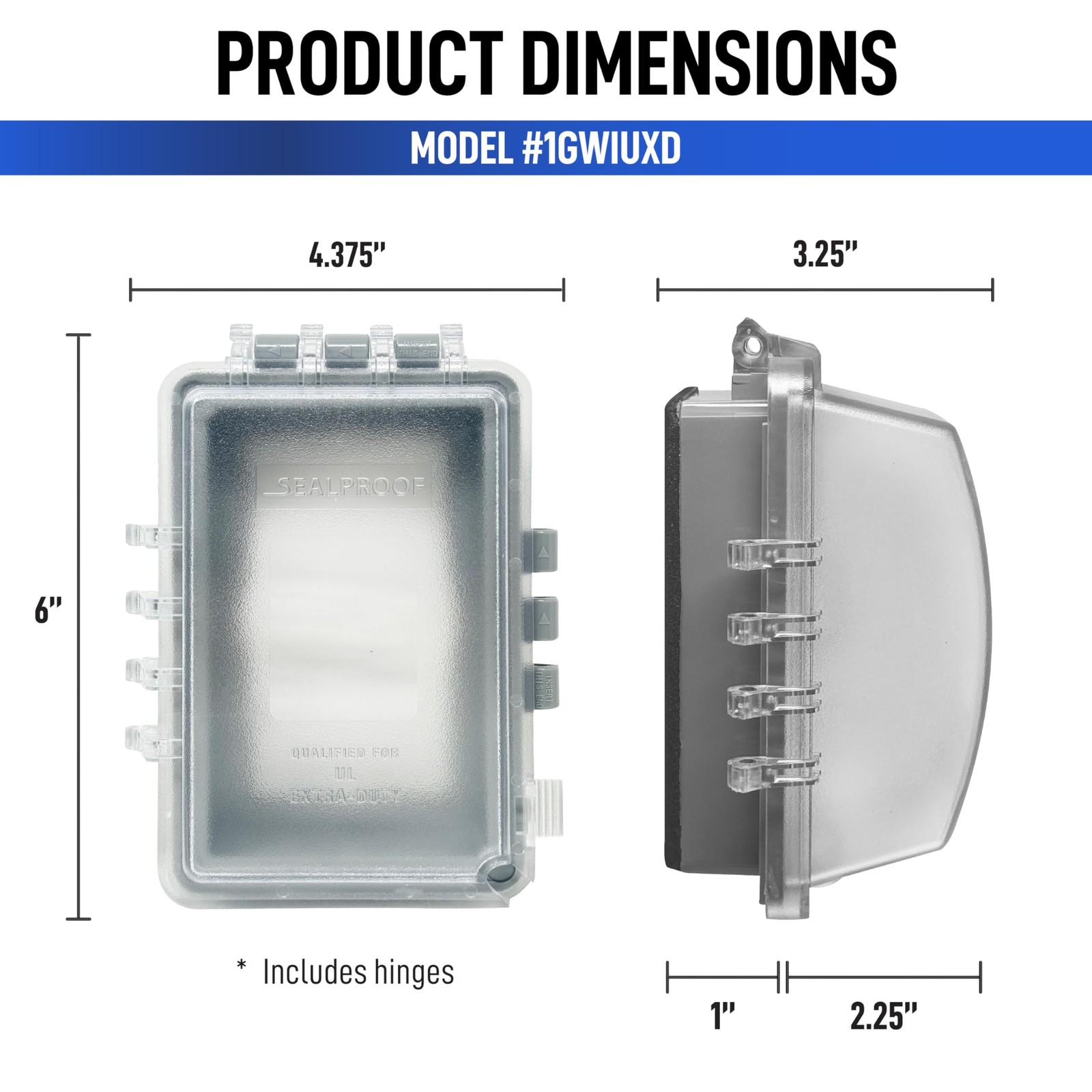 Sealproof 1-Gang Weatherproof In Use Outlet Cover | Horizontal/Vertical Outdoor