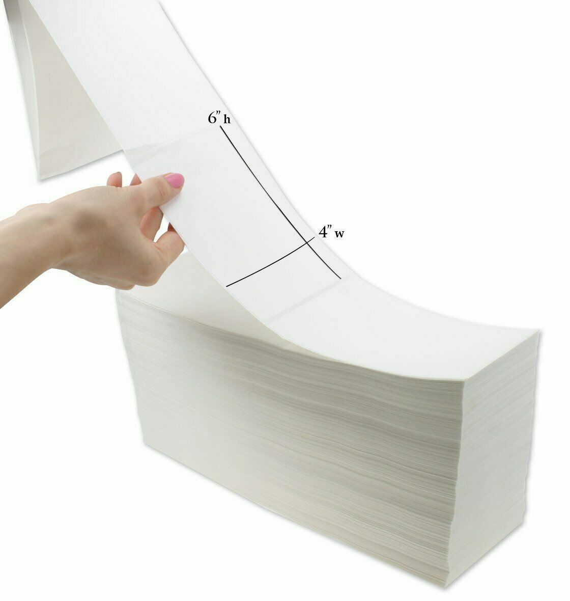 4″x6″ Fanfold Direct Thermal Shipping Labels for Zebra and Rollo 4000-40000 PCS