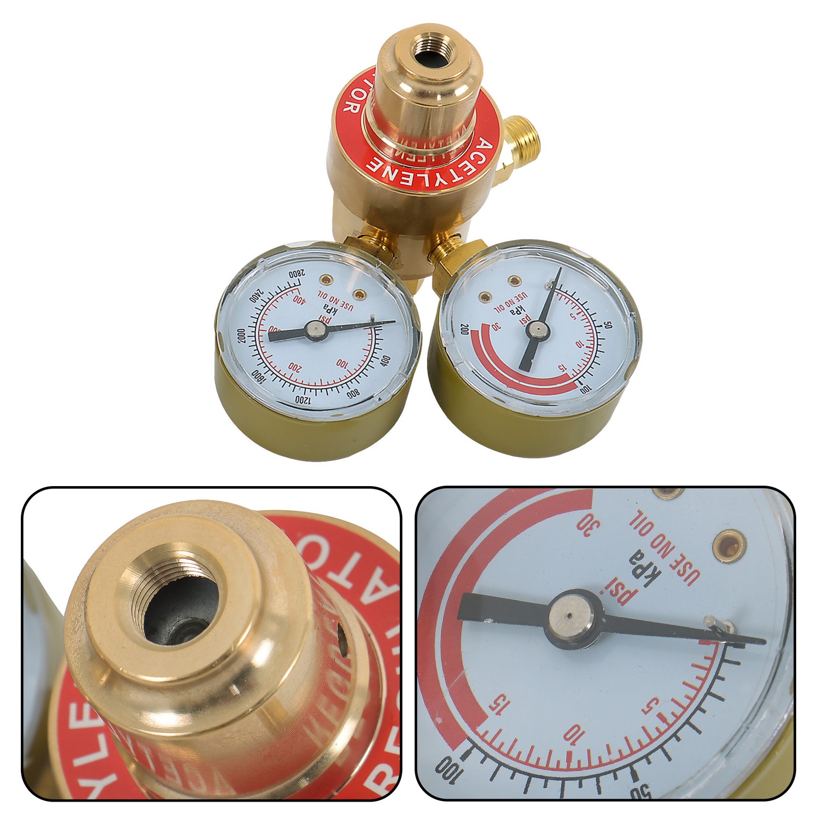 Oxygen Acetylene Gas Regulator Welding Cutting Torch Dual Gauge CGA540 & CGA200