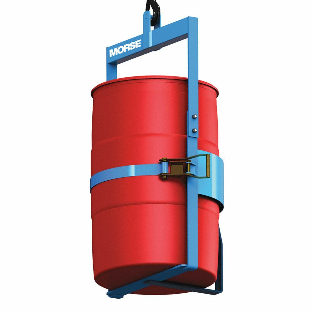 MORSE 86 MANUAL TILT 55 GALLON DRUM CARRIER, 1,000 LB CAPACITY, 30CM65, NEW!