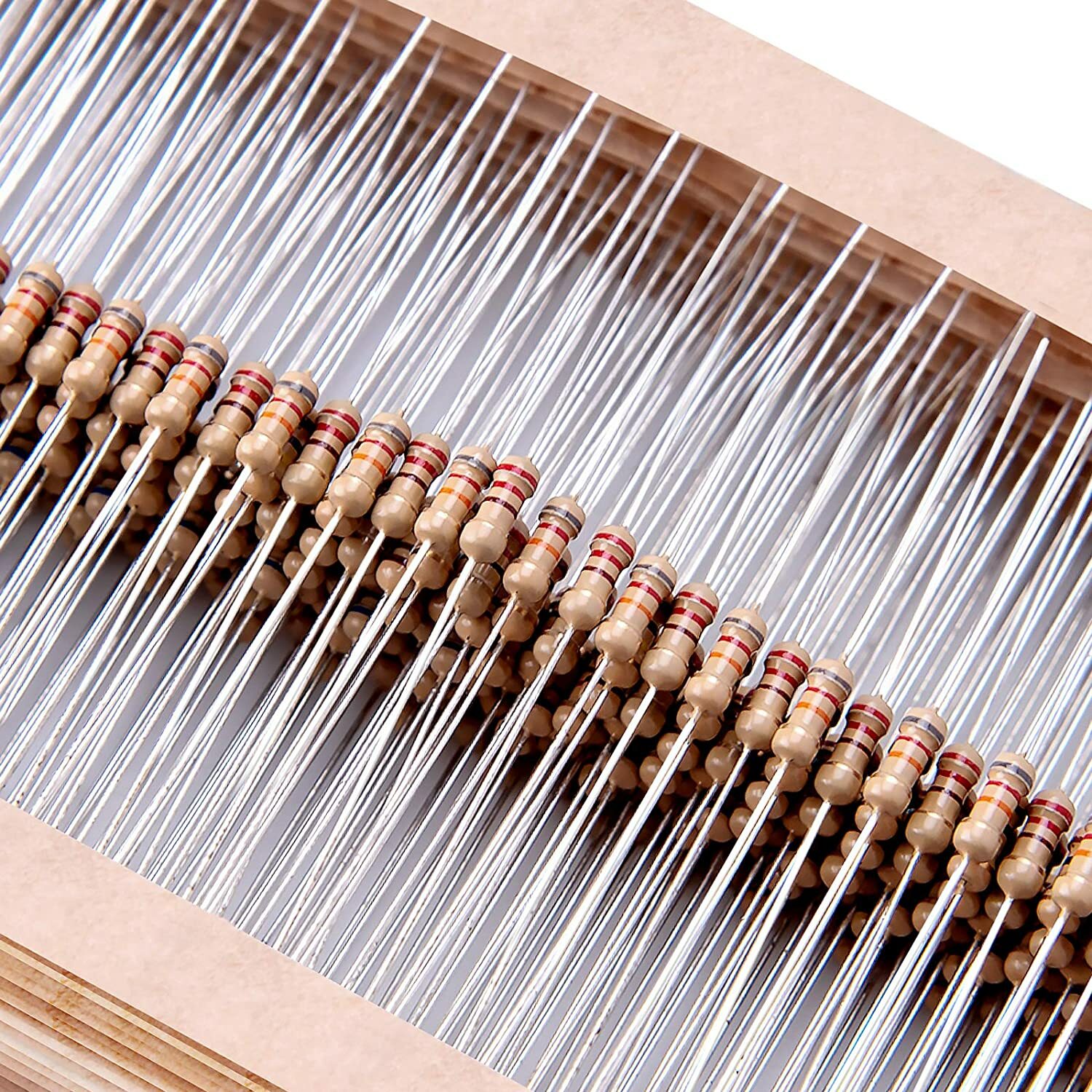 100 Pieces 1/4W .25 Watt 5% Tolerance Carbon Film Resistor (0R ~1M)
