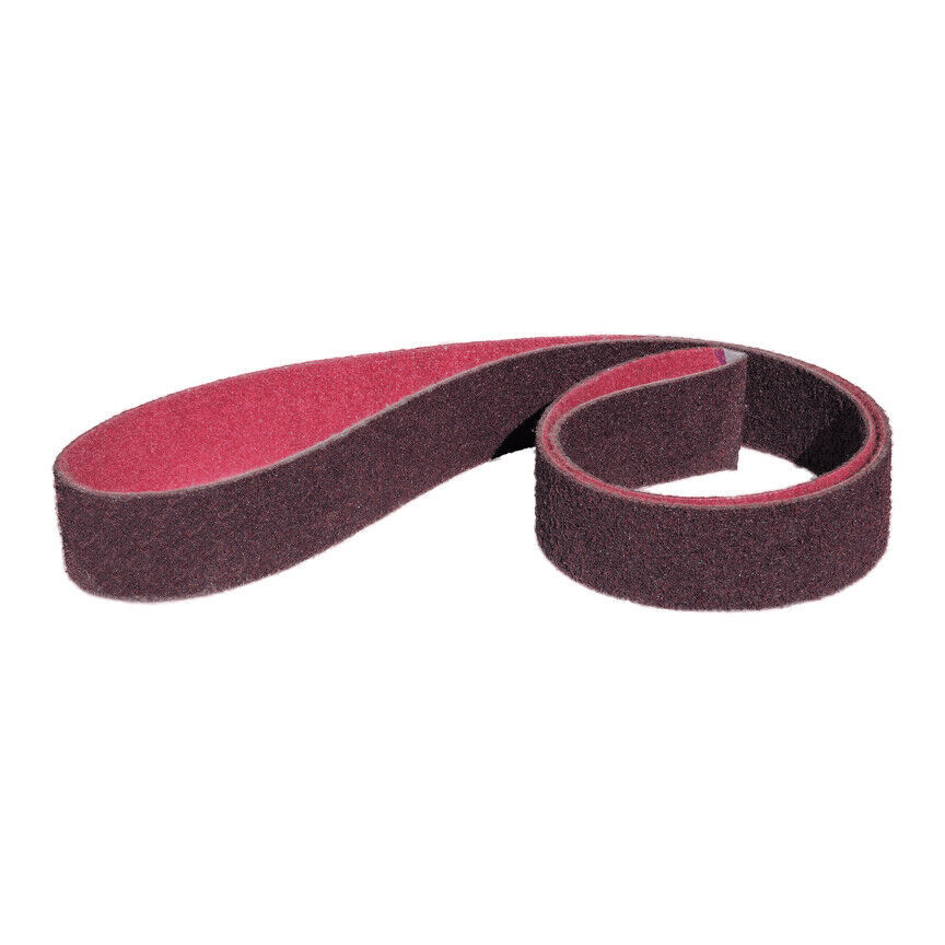 5PACK 1/2″ x 18″ Inch Surface Conditioning Pipe Sanding Belts Red (Medium)