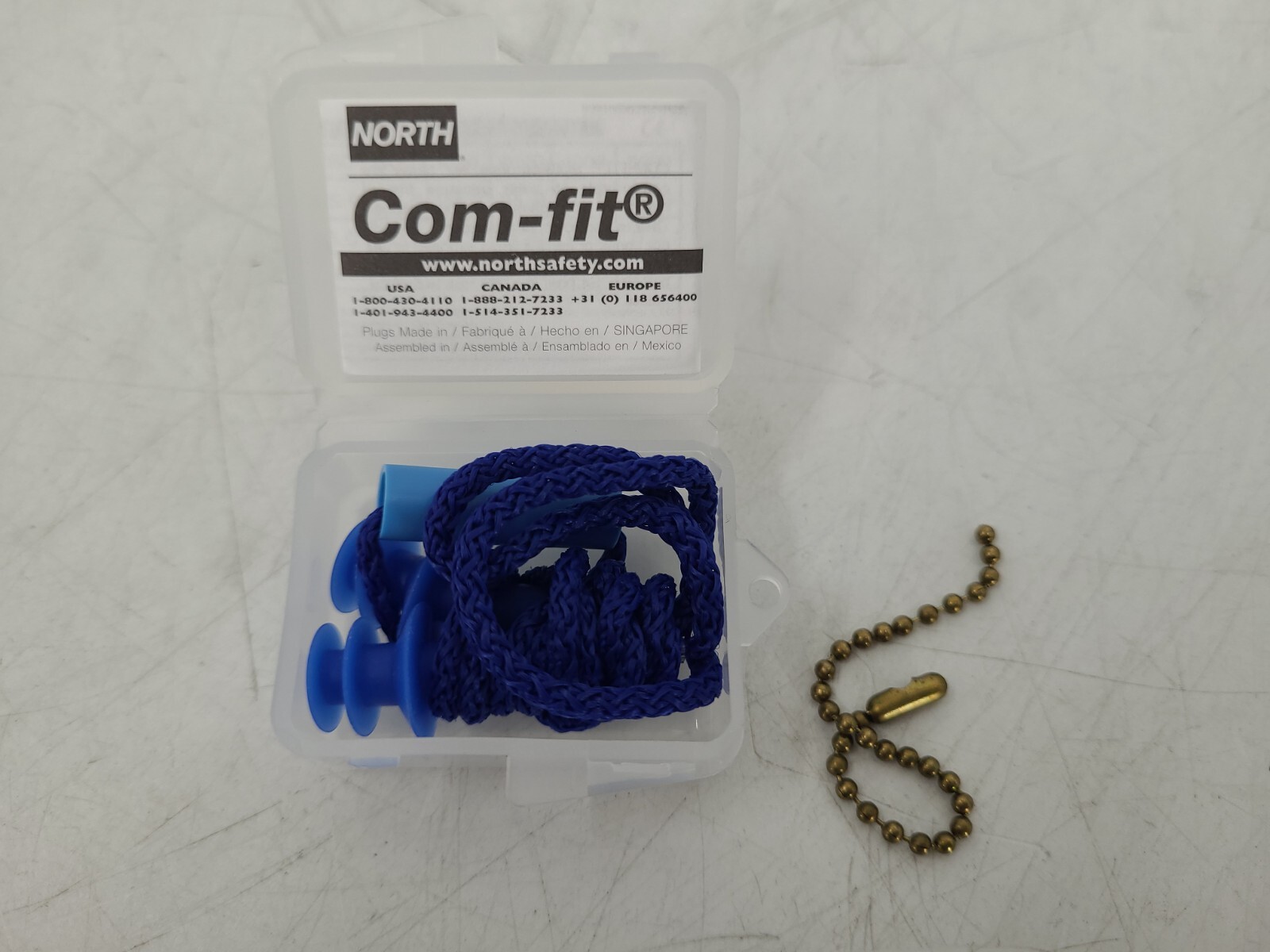 Lot of 136 Com-Fit Ear Plugs by North Safety OPEN BOX EB-9767