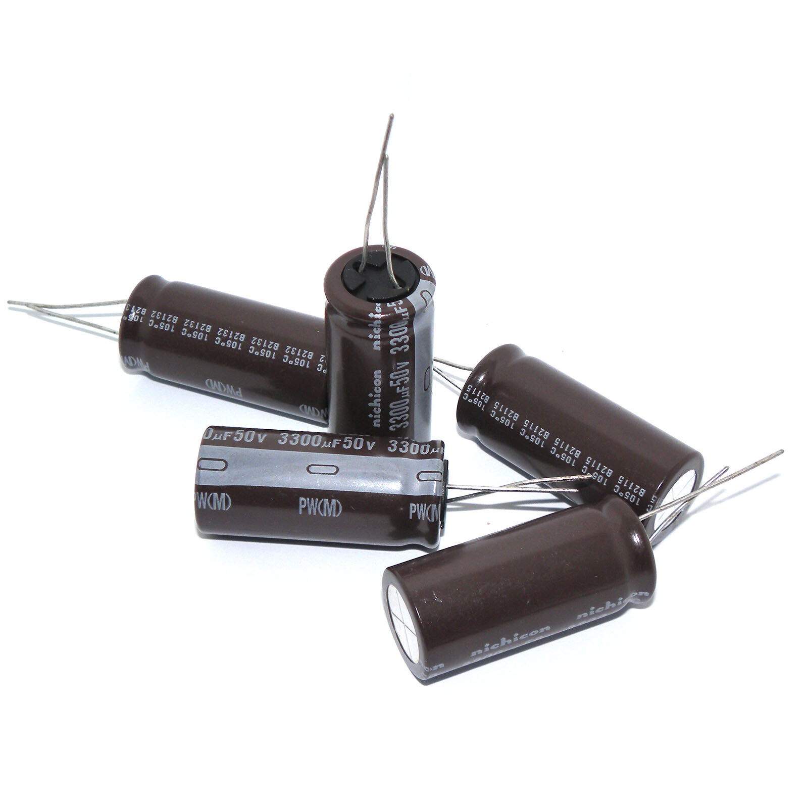 5x 3300uF 50V Electrolytic Capacitors Volume 50V3300uF Nichicon