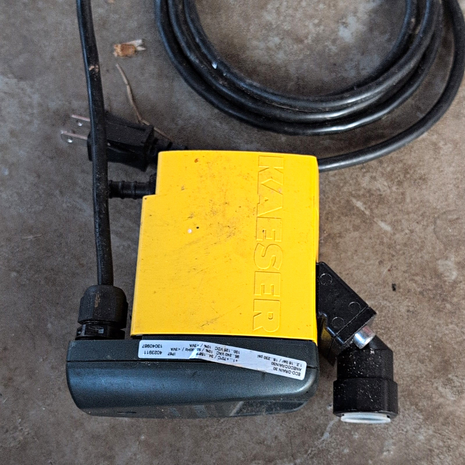 Kaeser Condensate Drain Unit Yellow/Black 4C23911