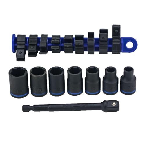 Wiha 72094 8-Piece 3/8″ Drive Metric Impact Socket Set