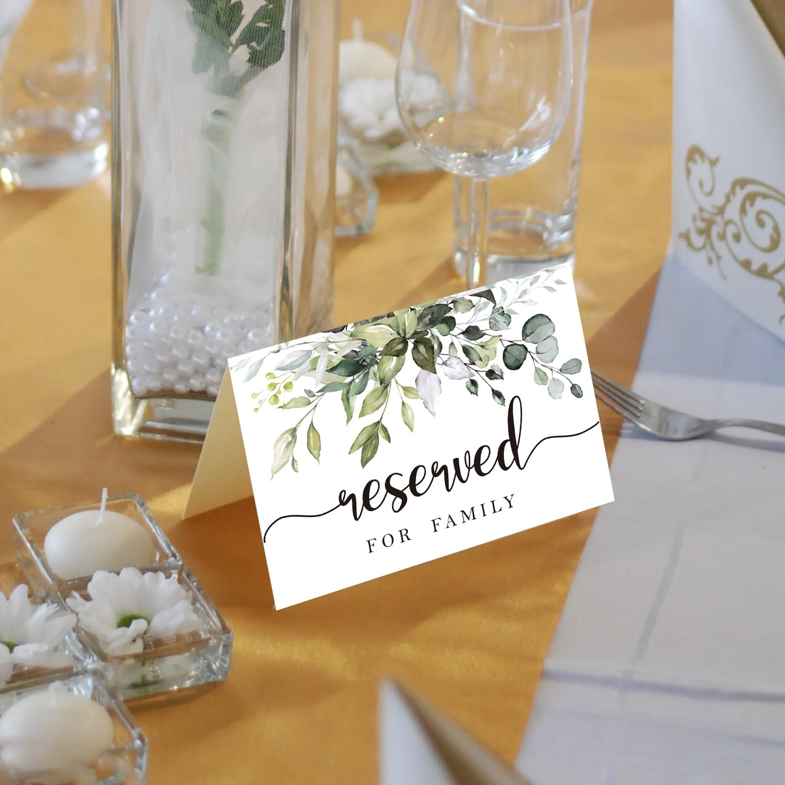 10 Rustic leaf Reserved Sign Reserved Table Sign Table Tent Wedding Sign Gue…