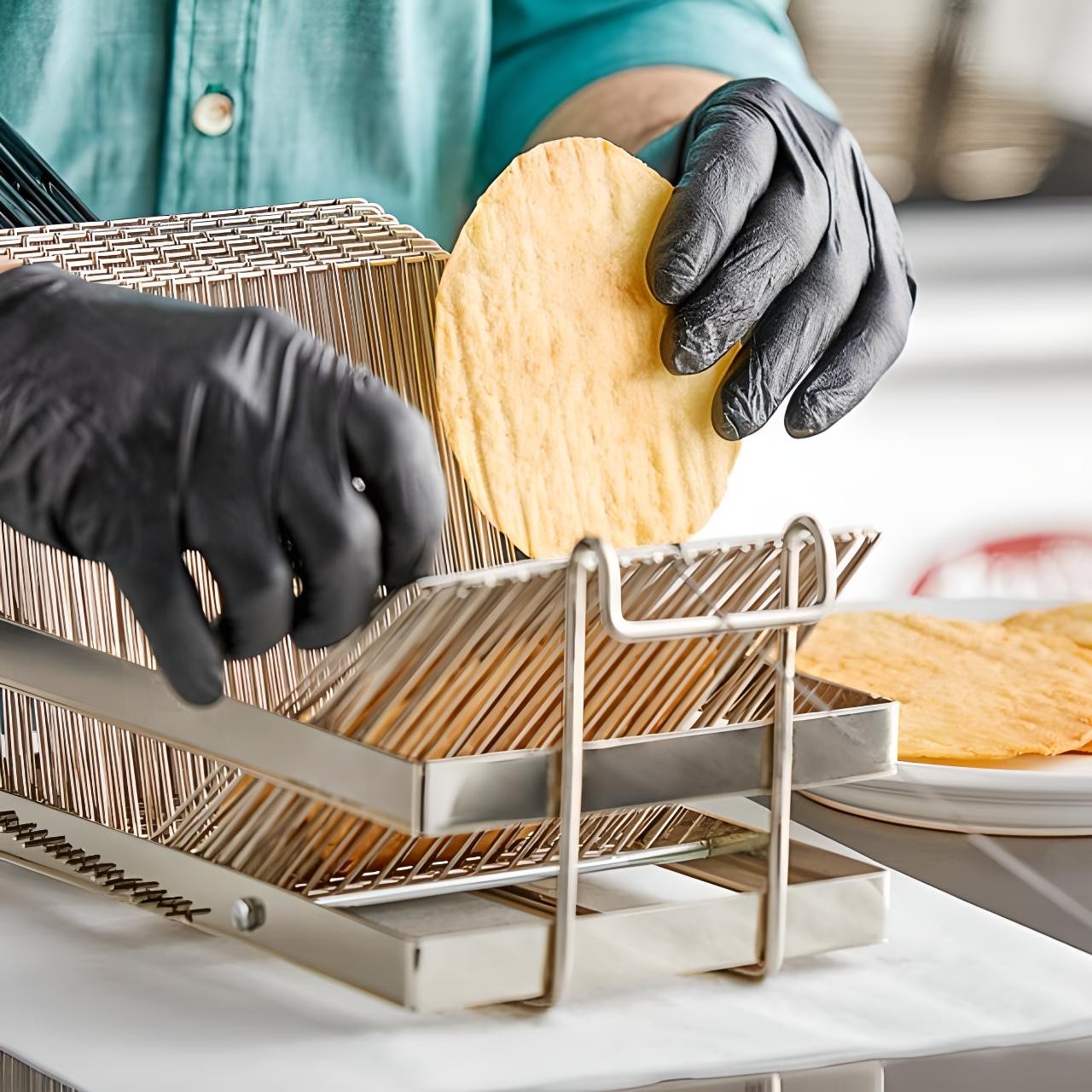 OCS Parts 18-Slot Tostada Fryer Basket | 18 1/2″ x 6 5/16″ x 8 1/2″